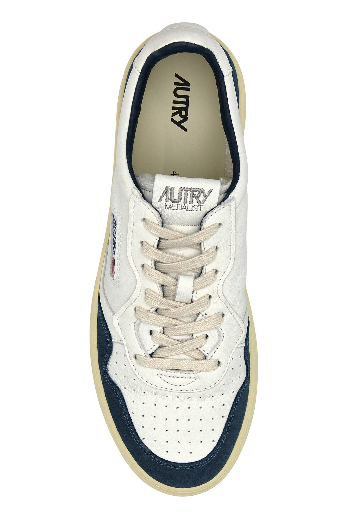 Two-tone leather Medalist sneakers - 4