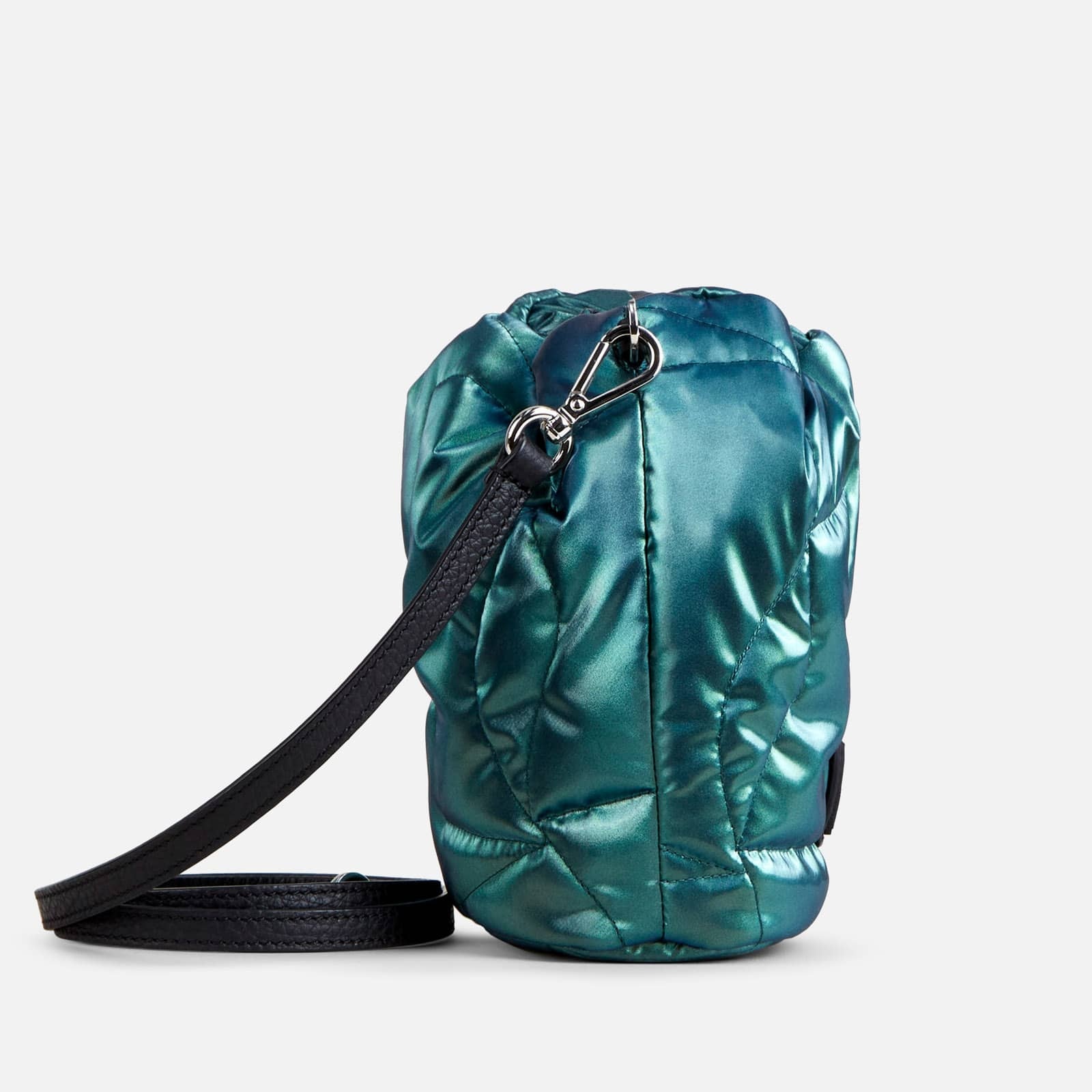 Quilted Bucket Bag Green - 3