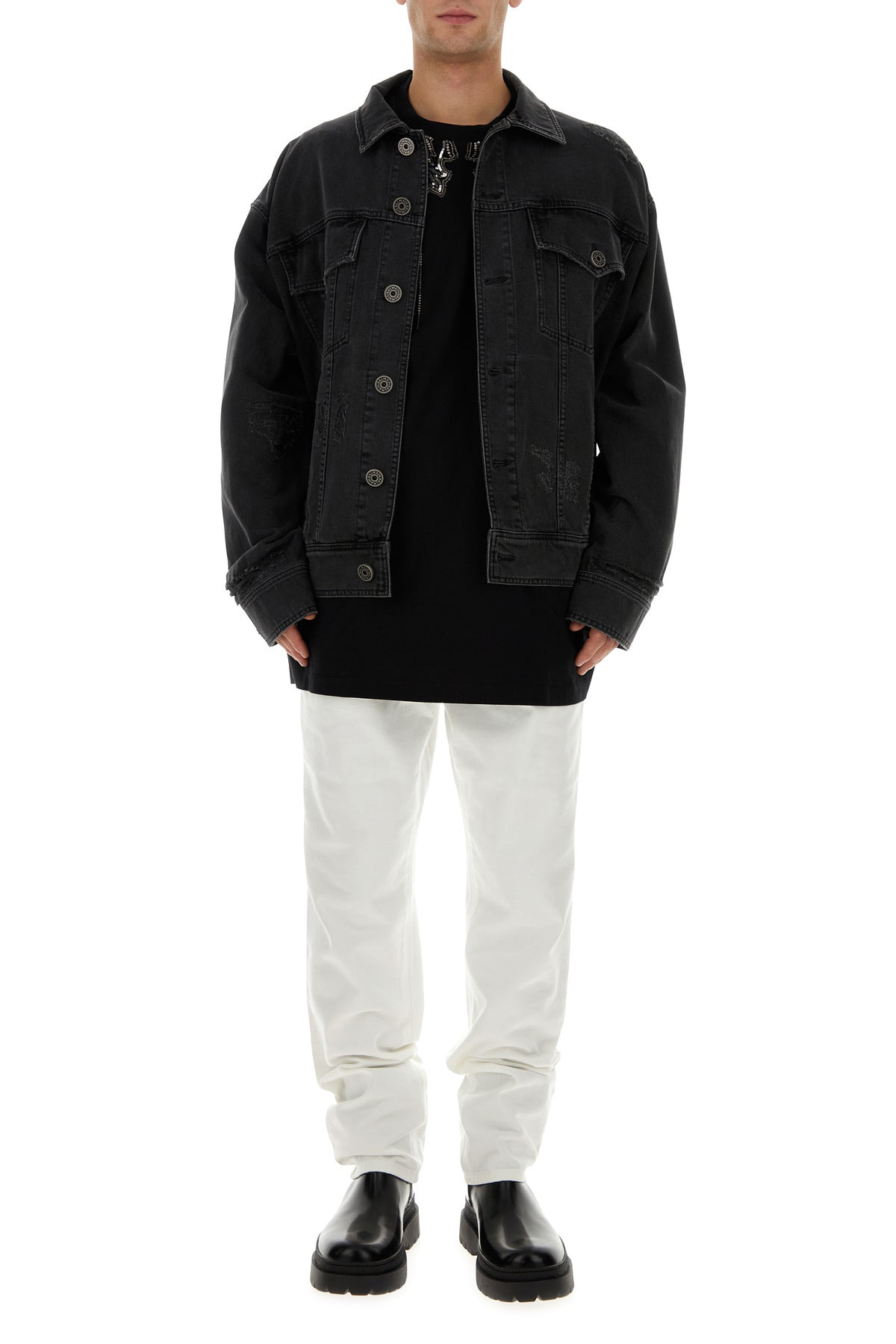 White denim jeans - 6
