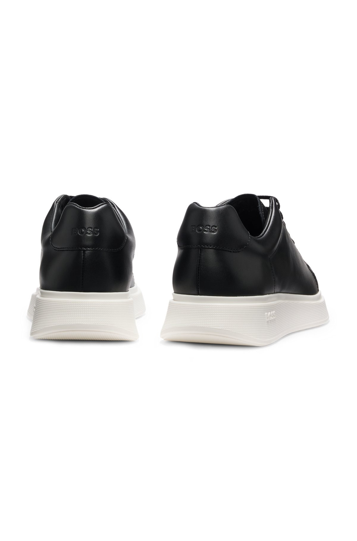 LEATHER TRAINERS WITH RUBBER OUTSOLE - 5