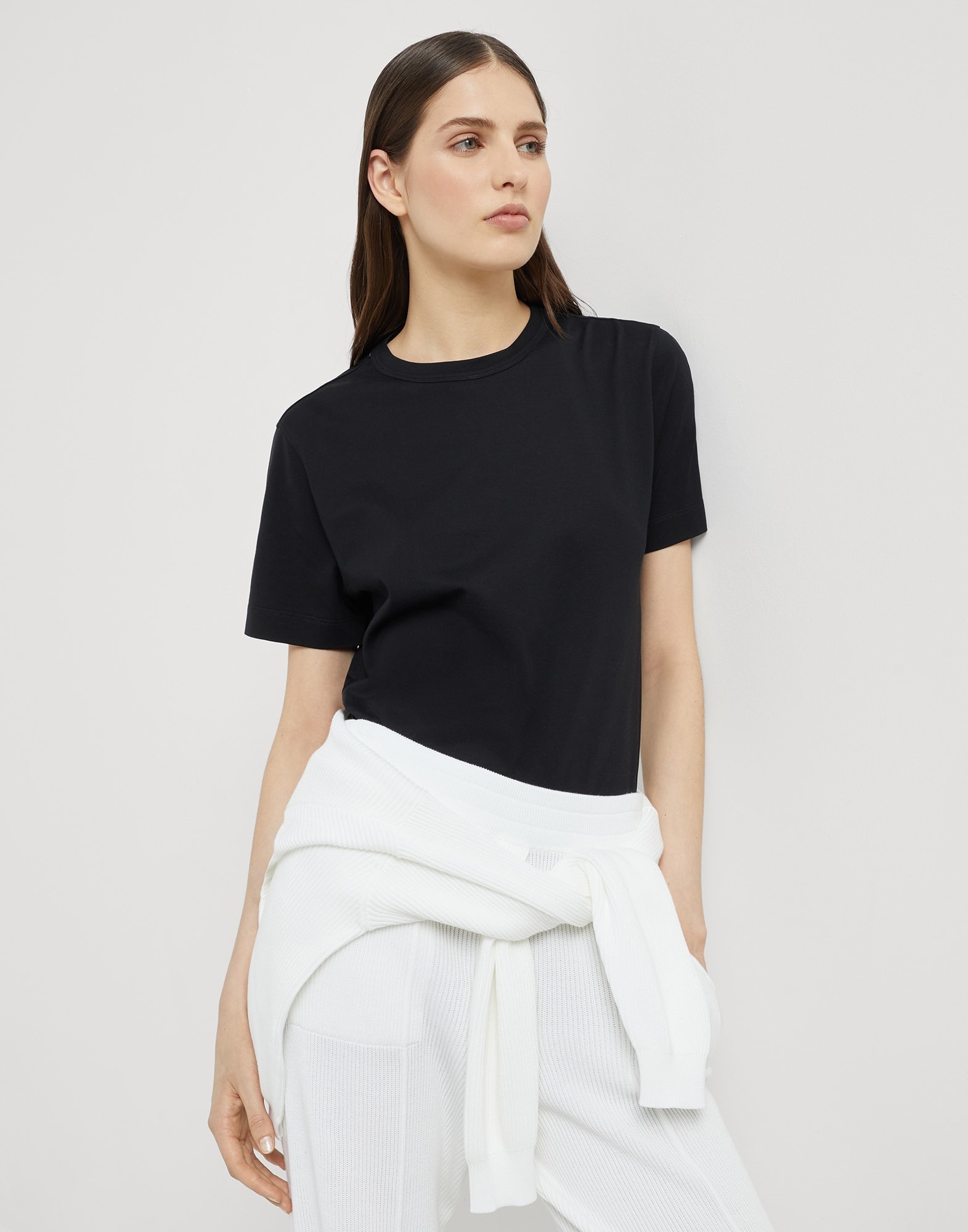 Cotton jersey T-shirt with monili - 4