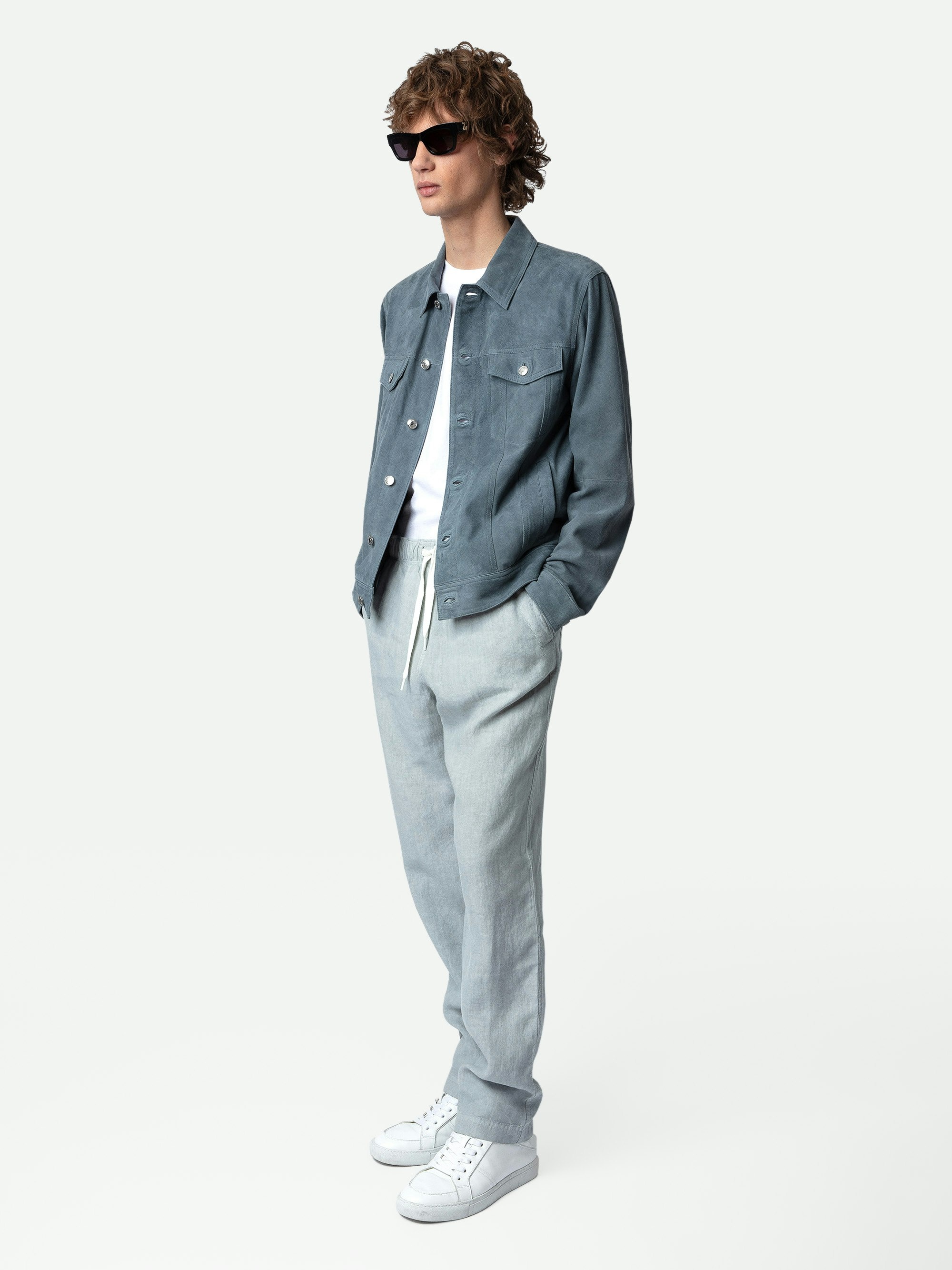 Pixel Linen Pants - 5
