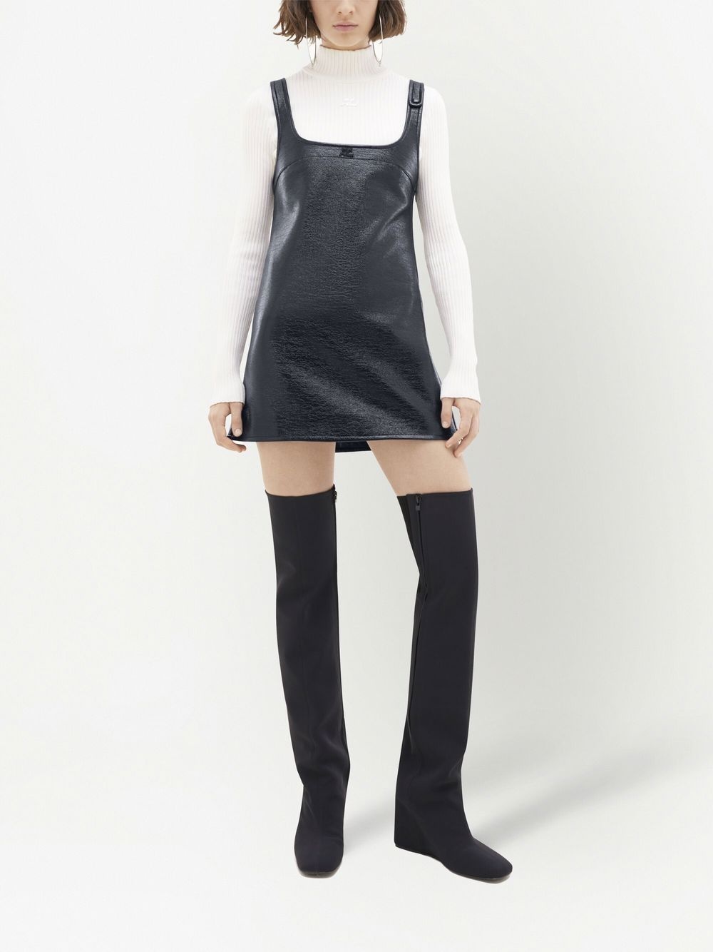 Reedition vinyl mini dress - 2
