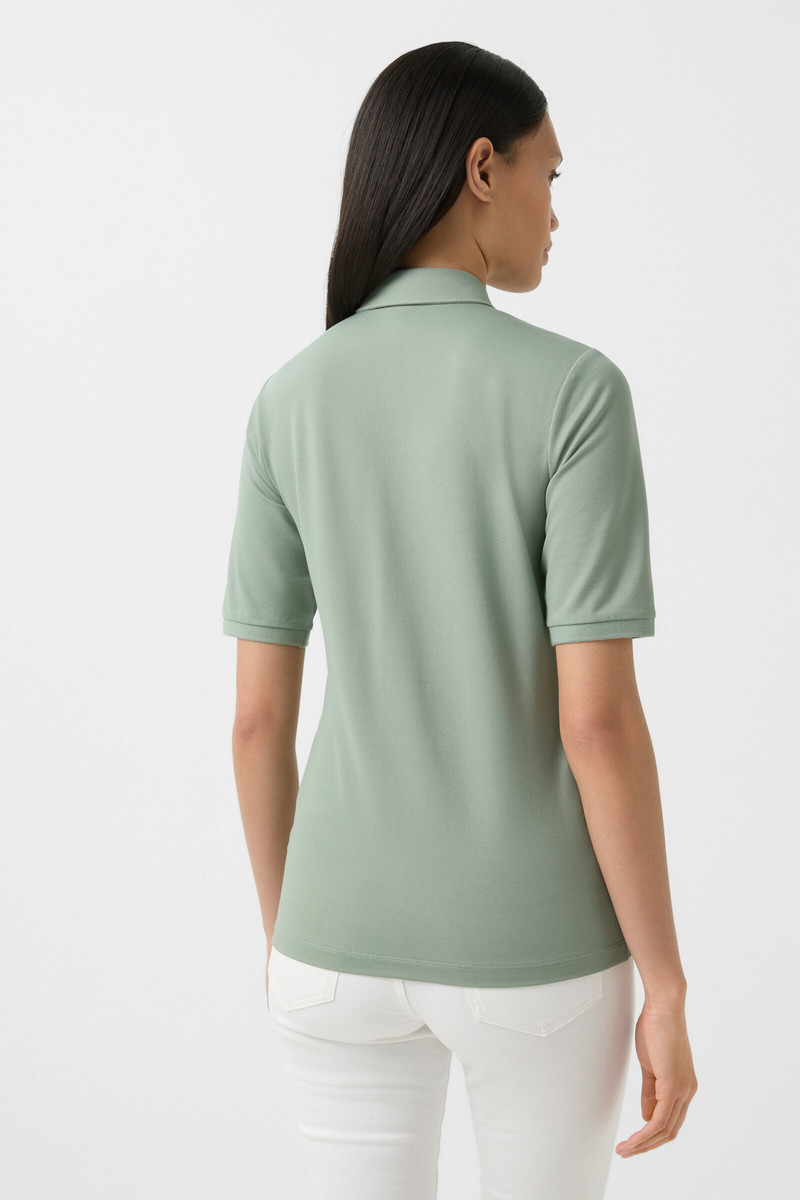 Tammy polo shirt in Eucalyptus 3