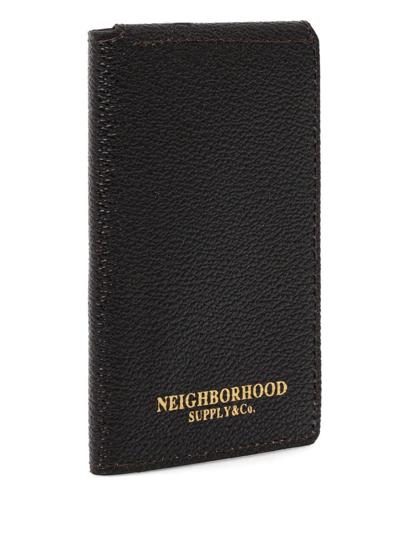 NEIGHBORHOOD logo-print cardholder outlook