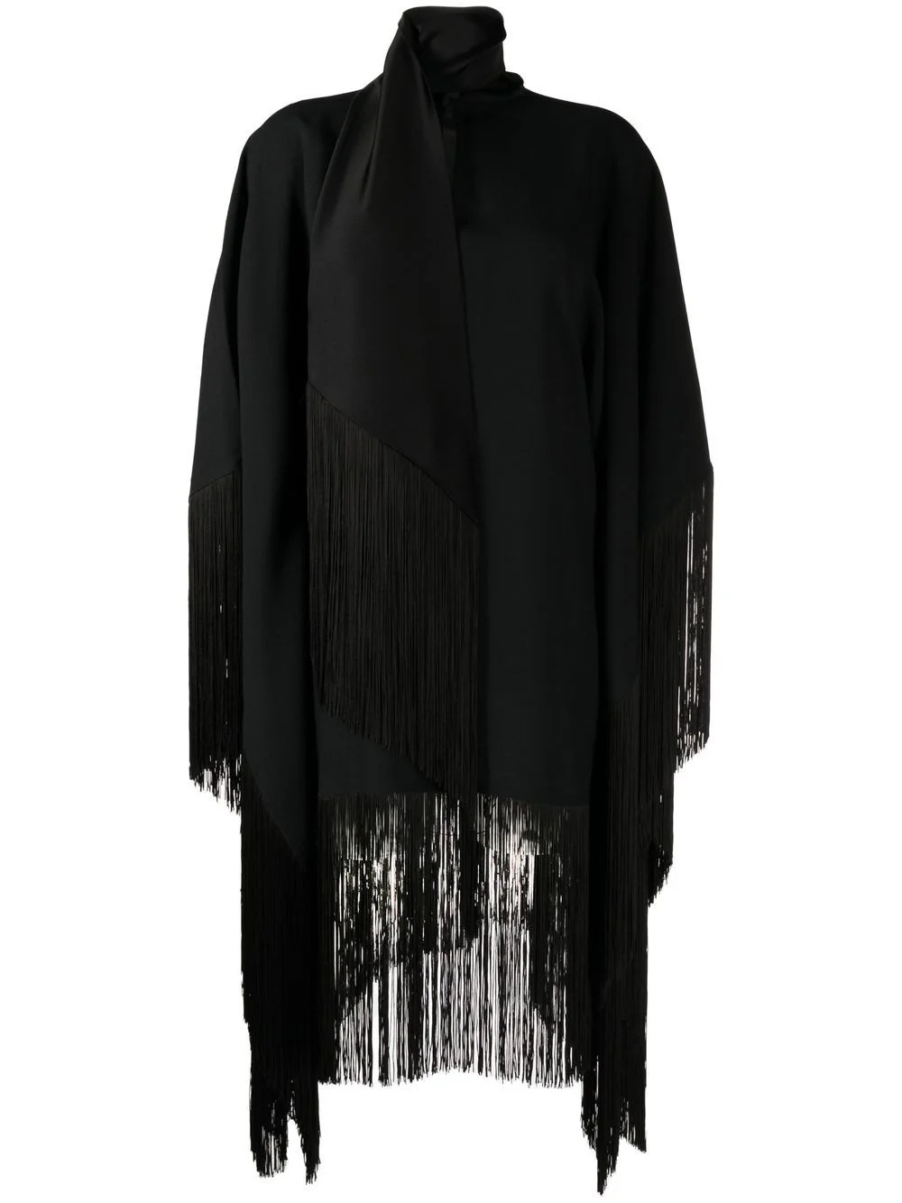 Mrs. Ross Piccolo scarf fringed kaftan dress - 1