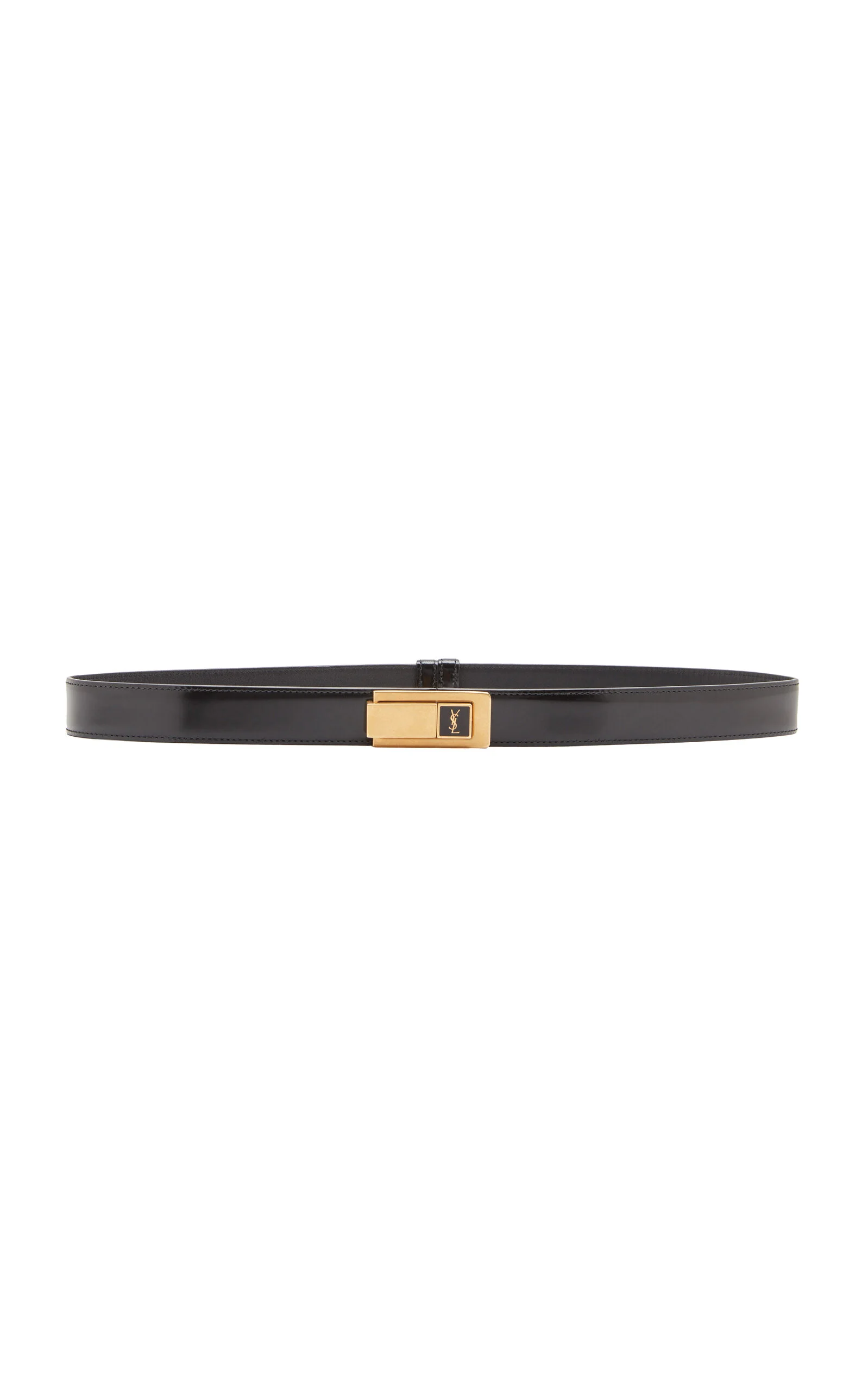 Cassandra Buckle Leather Belt - 1