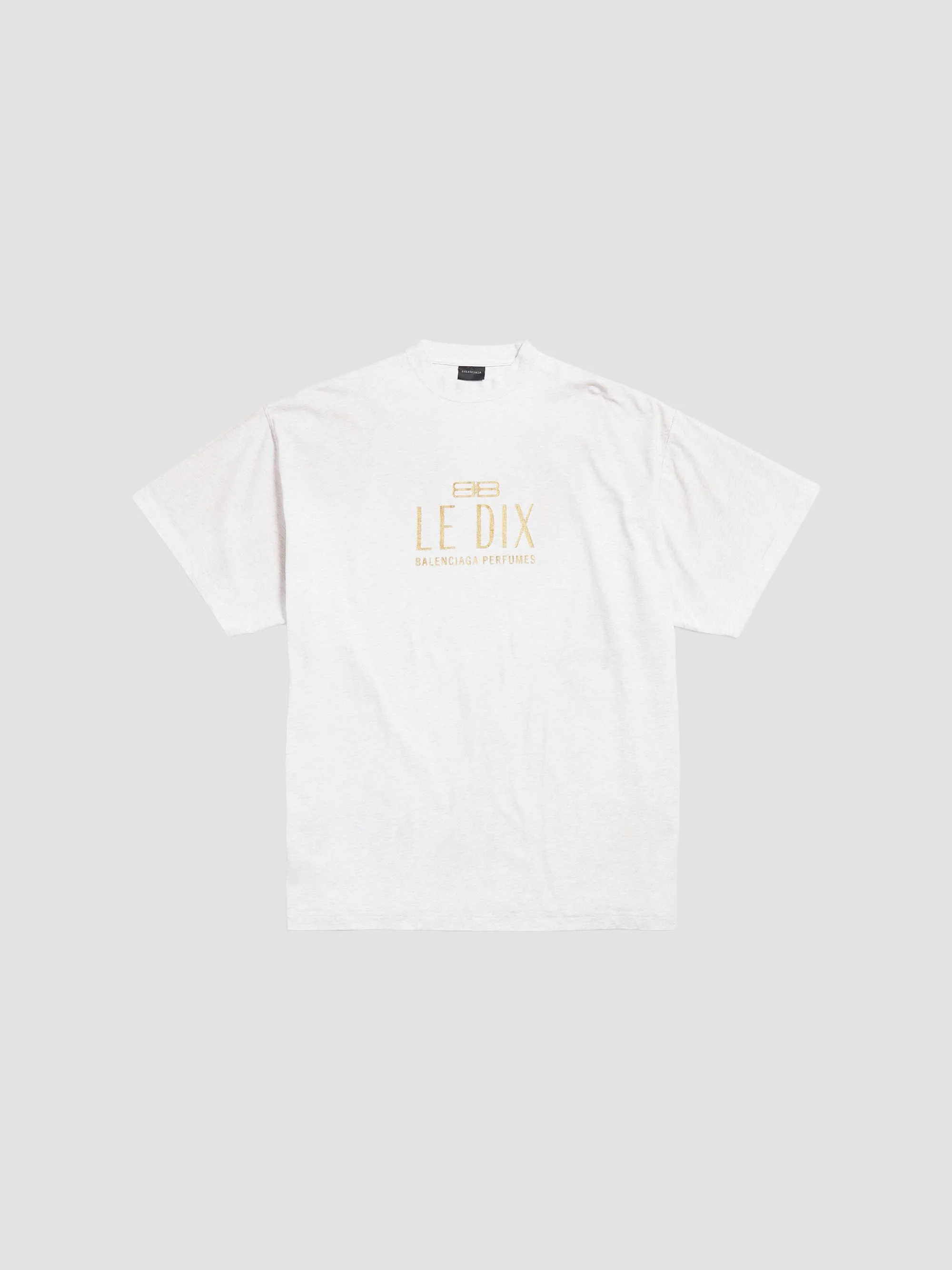 Men's Fragrance Le Dix Oversized T-Shirt - Light Heather Grey - 1