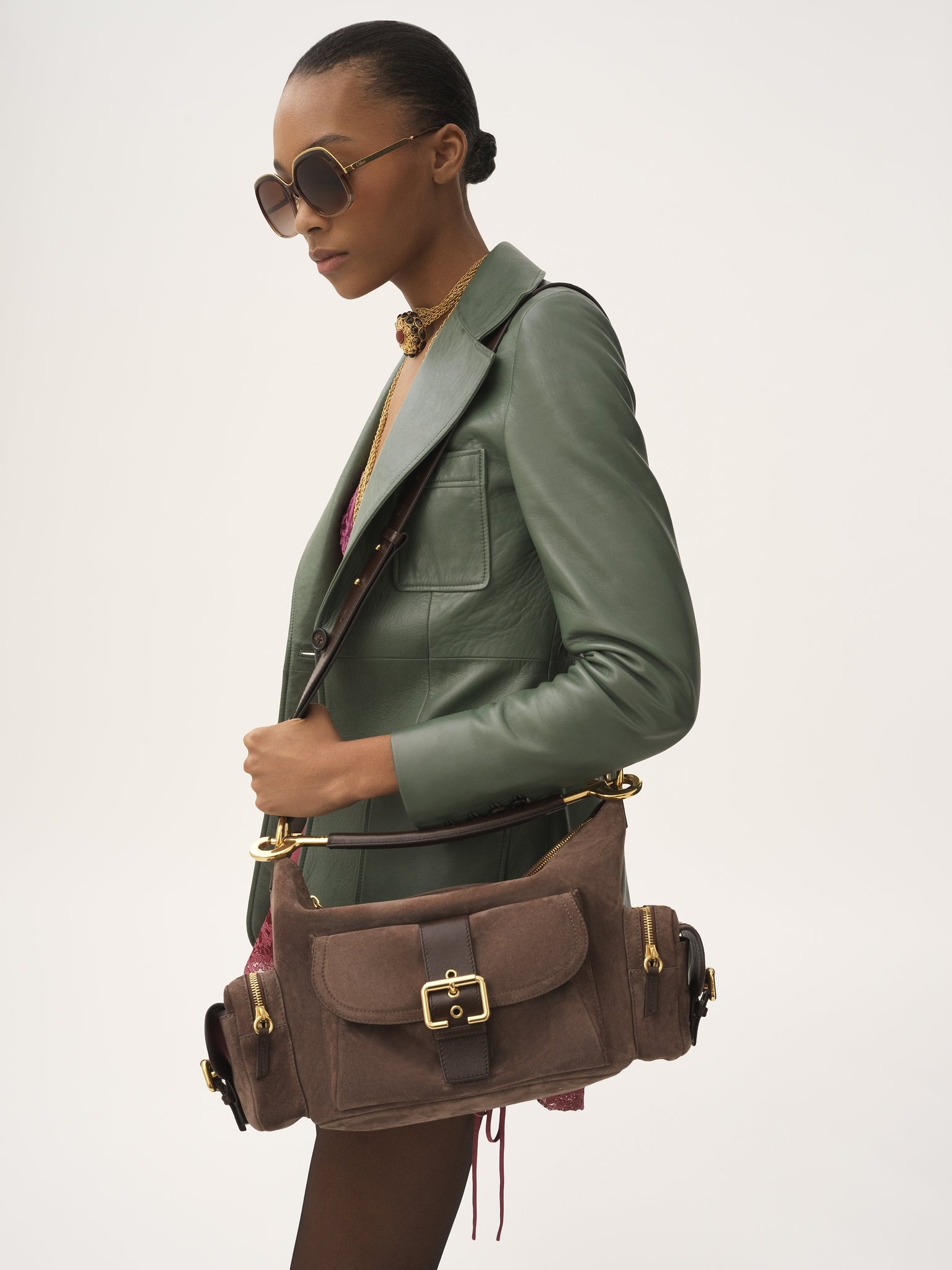 CAMERA BAG IN SUEDE LEATHER - 8