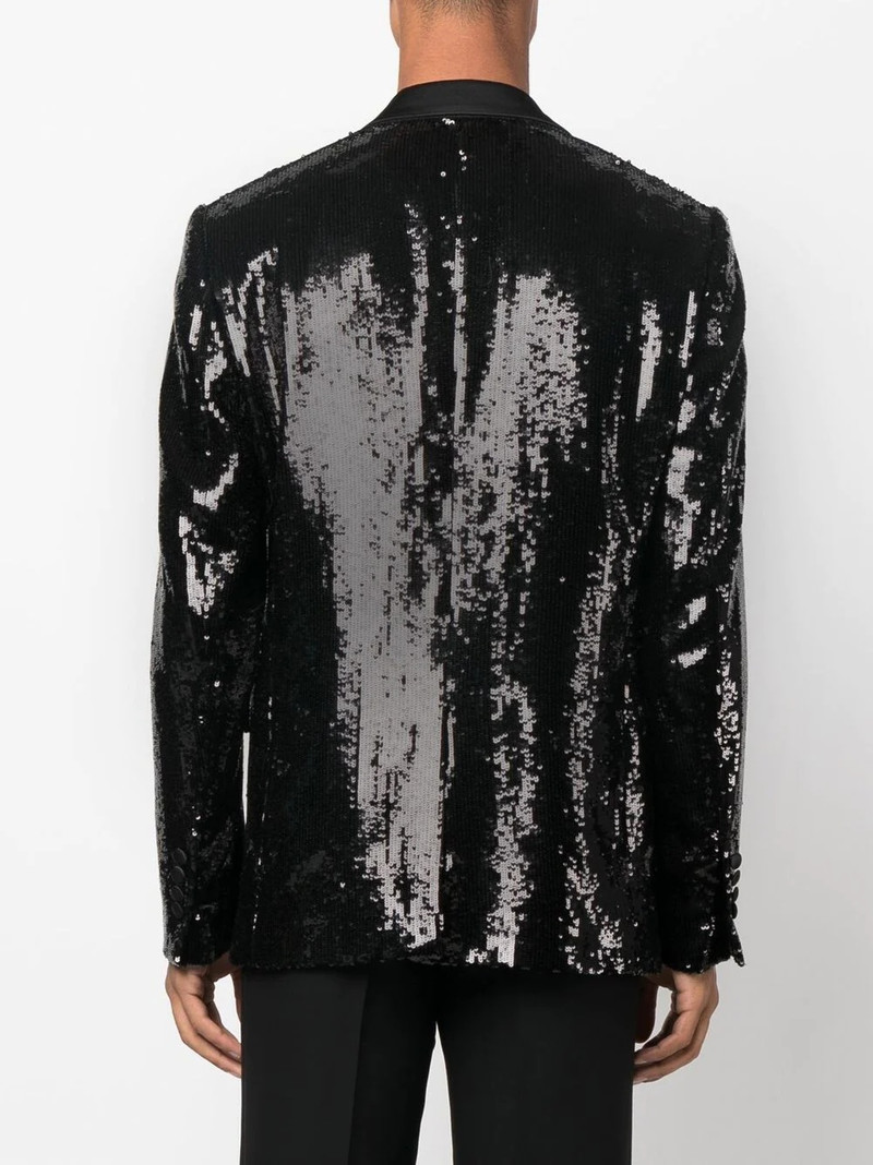 sequin single-breasted blazer 4