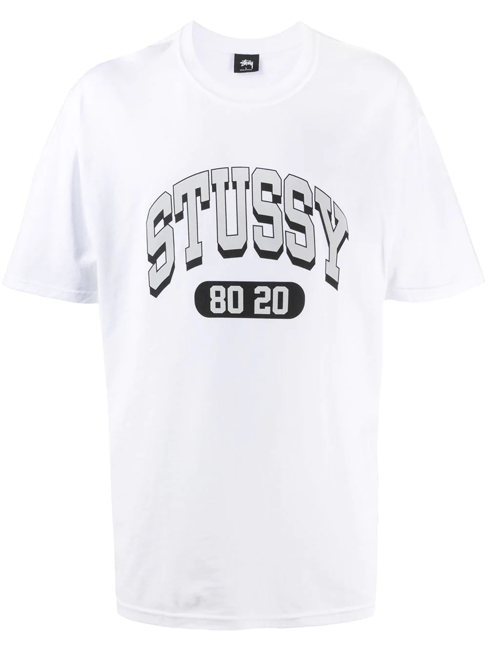 varsity logo print T-shirt - 1