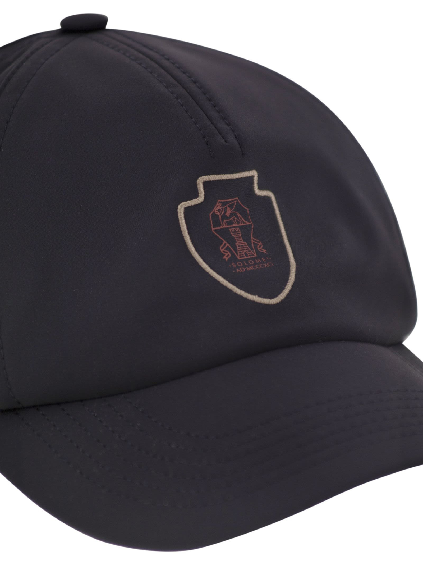 Brunello Cucinelli Men Baseball Cap In Tech Fabric With Logo - 4