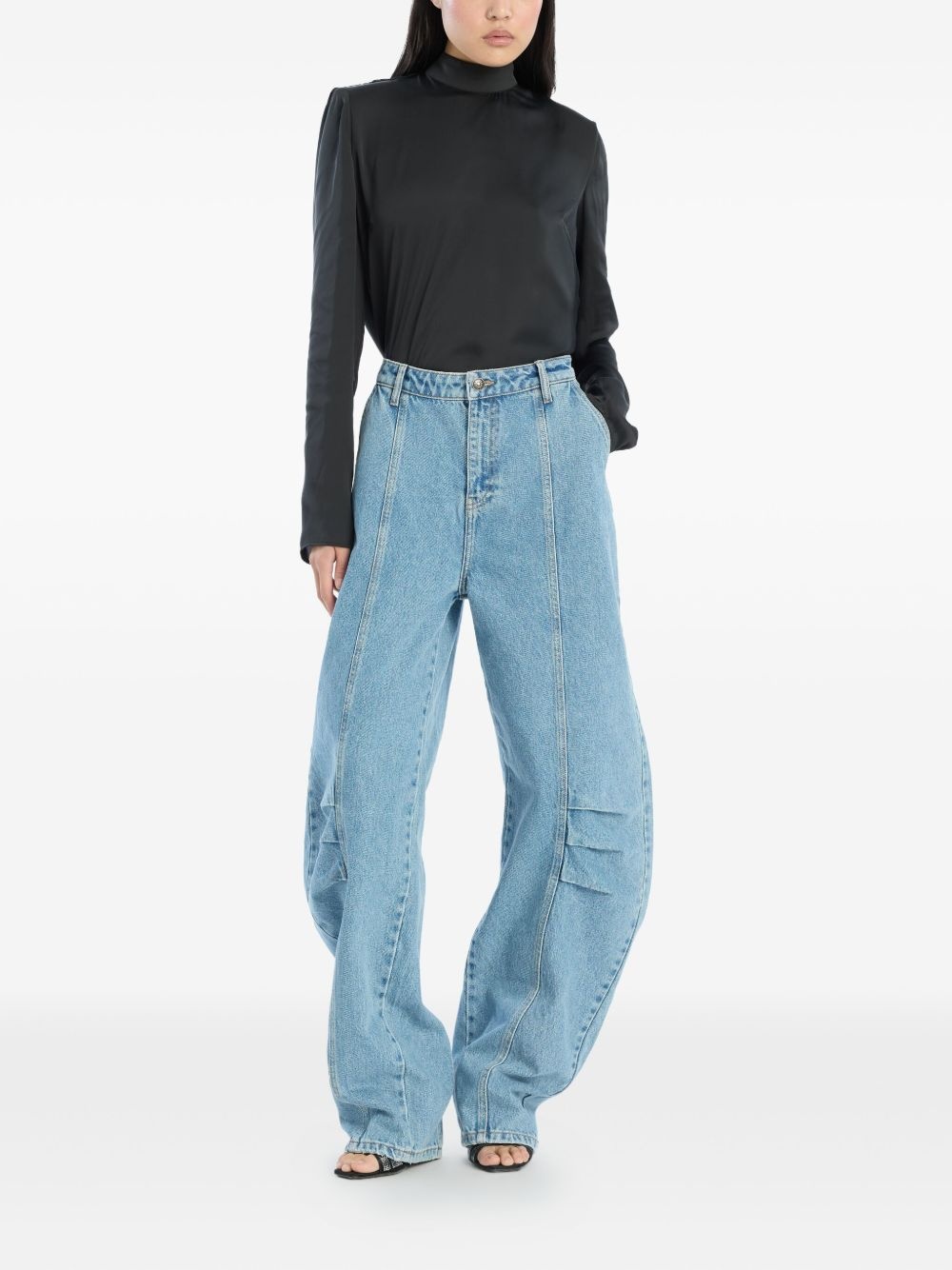 draped-back top - 2