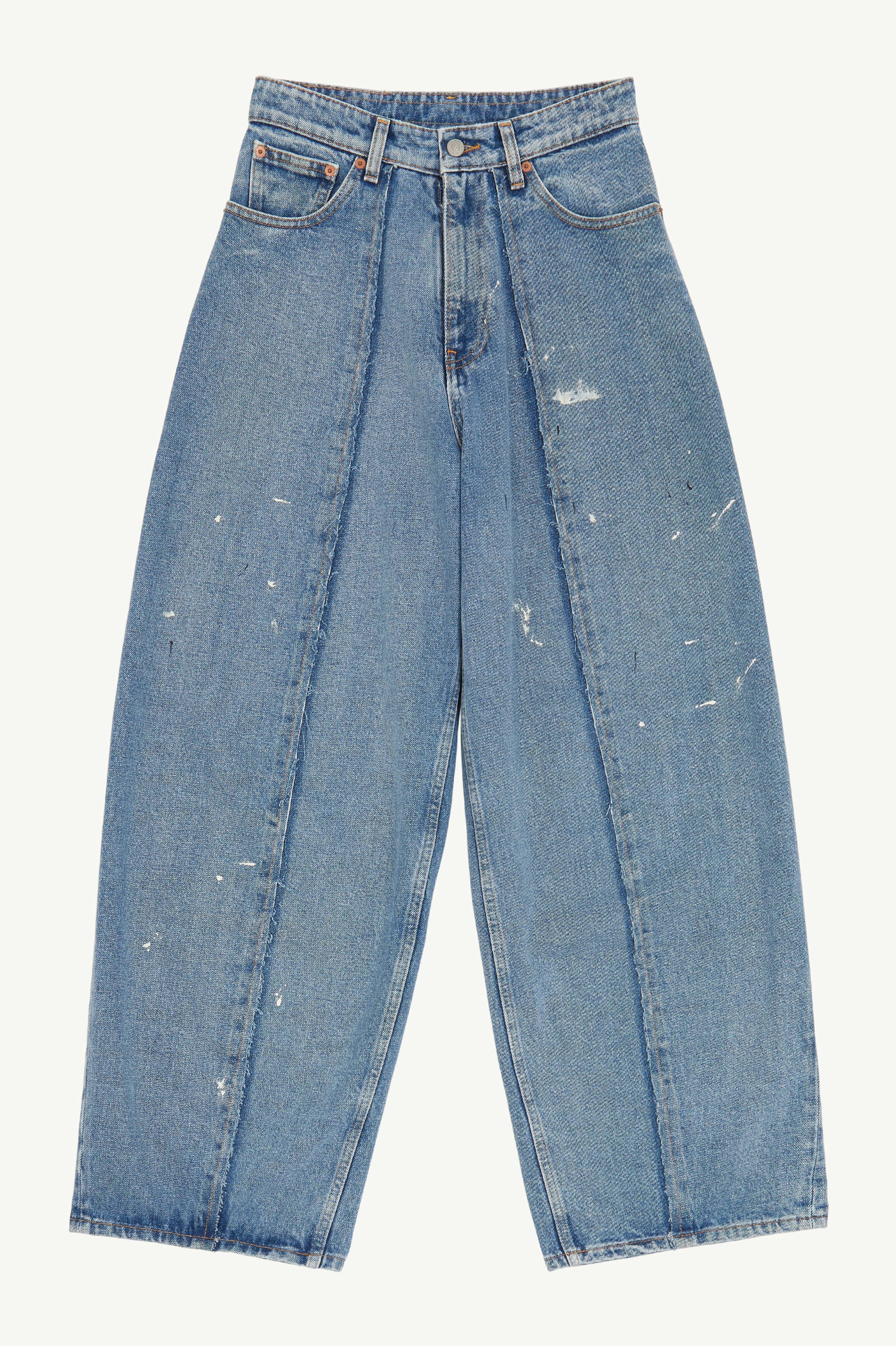 Blue Denim Raw Trousers - 1