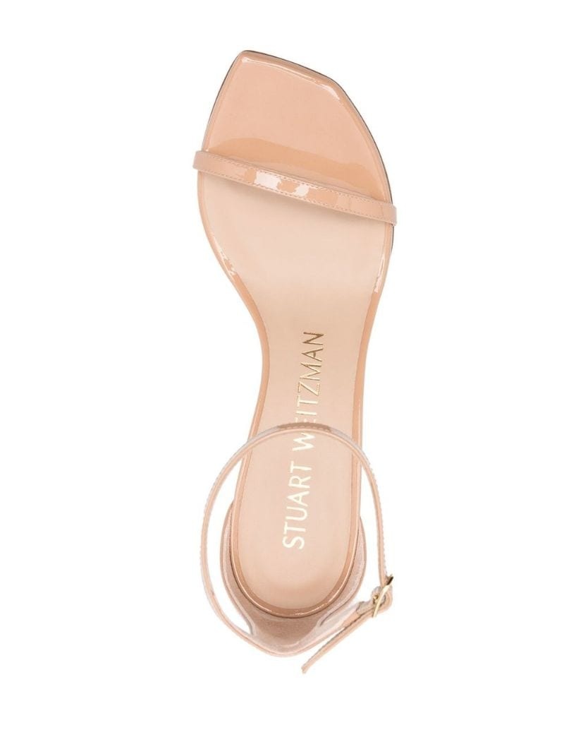 85mm patent leather sandals - 4