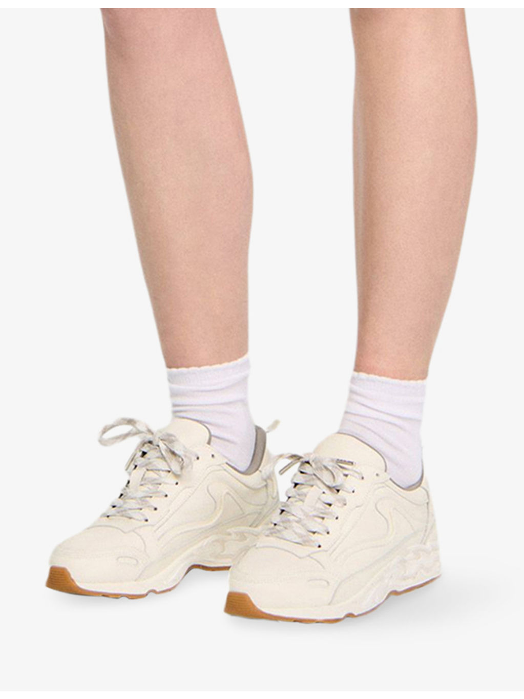 Flame Leather Low-Top Trainers - 2