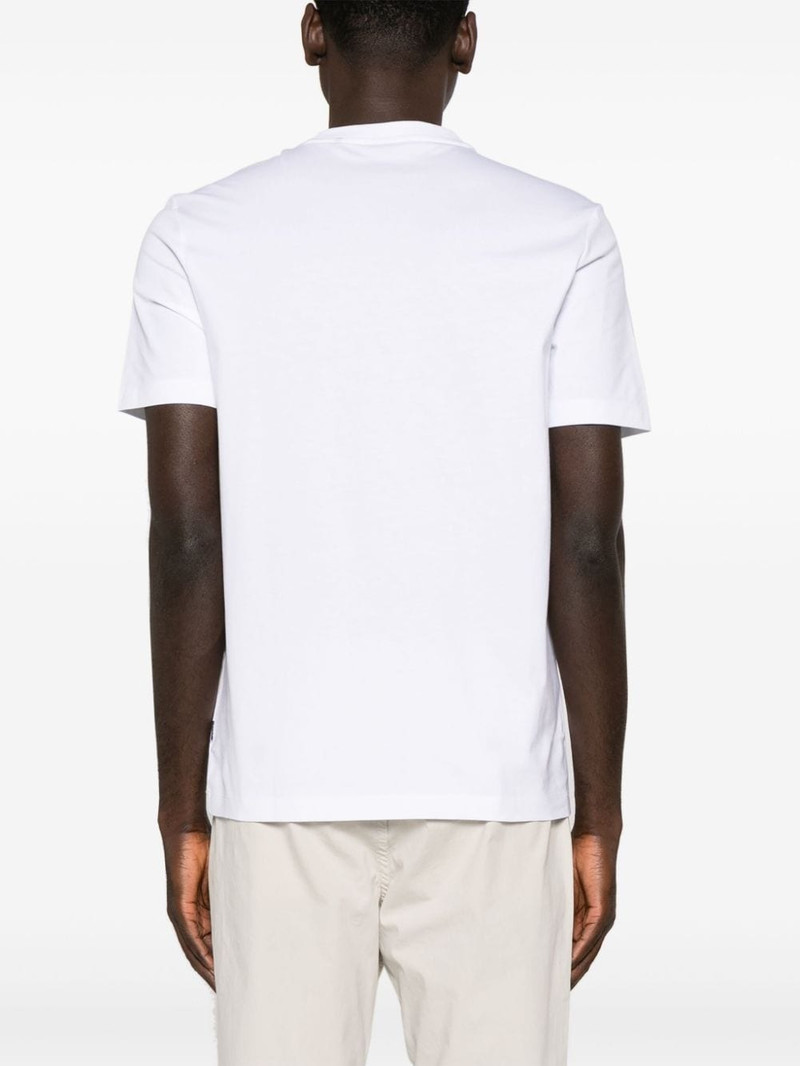 logo-appliquÃ© cotton T-shirt 4