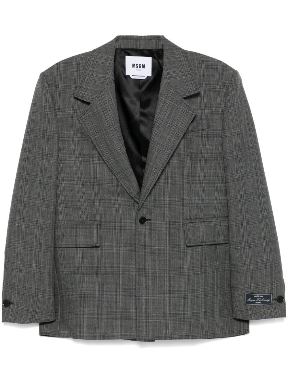 checked blazer - 1