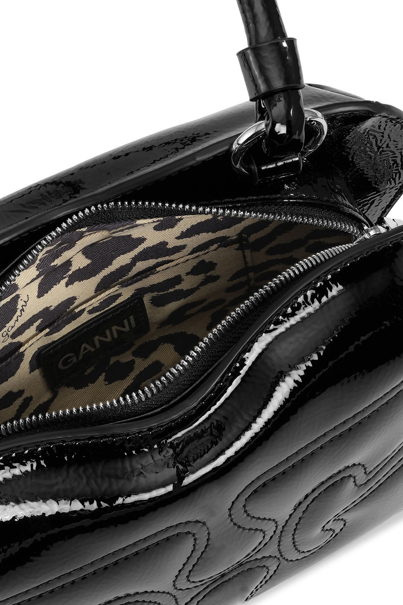 BLACK PATENT BUTTERFLY 가방 3
