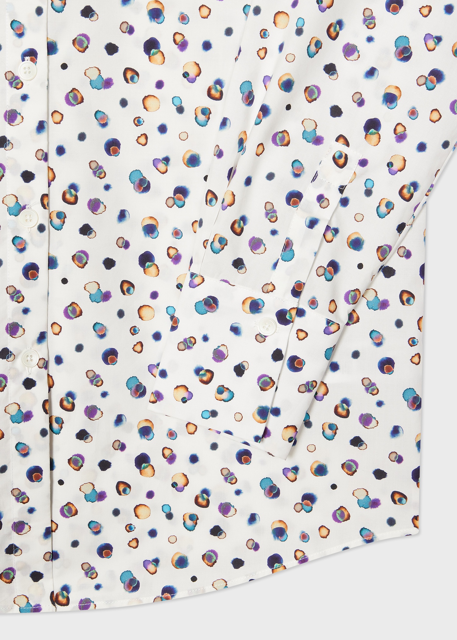 Women's 'Polar Lights' Spot Cotton Shirt - 3