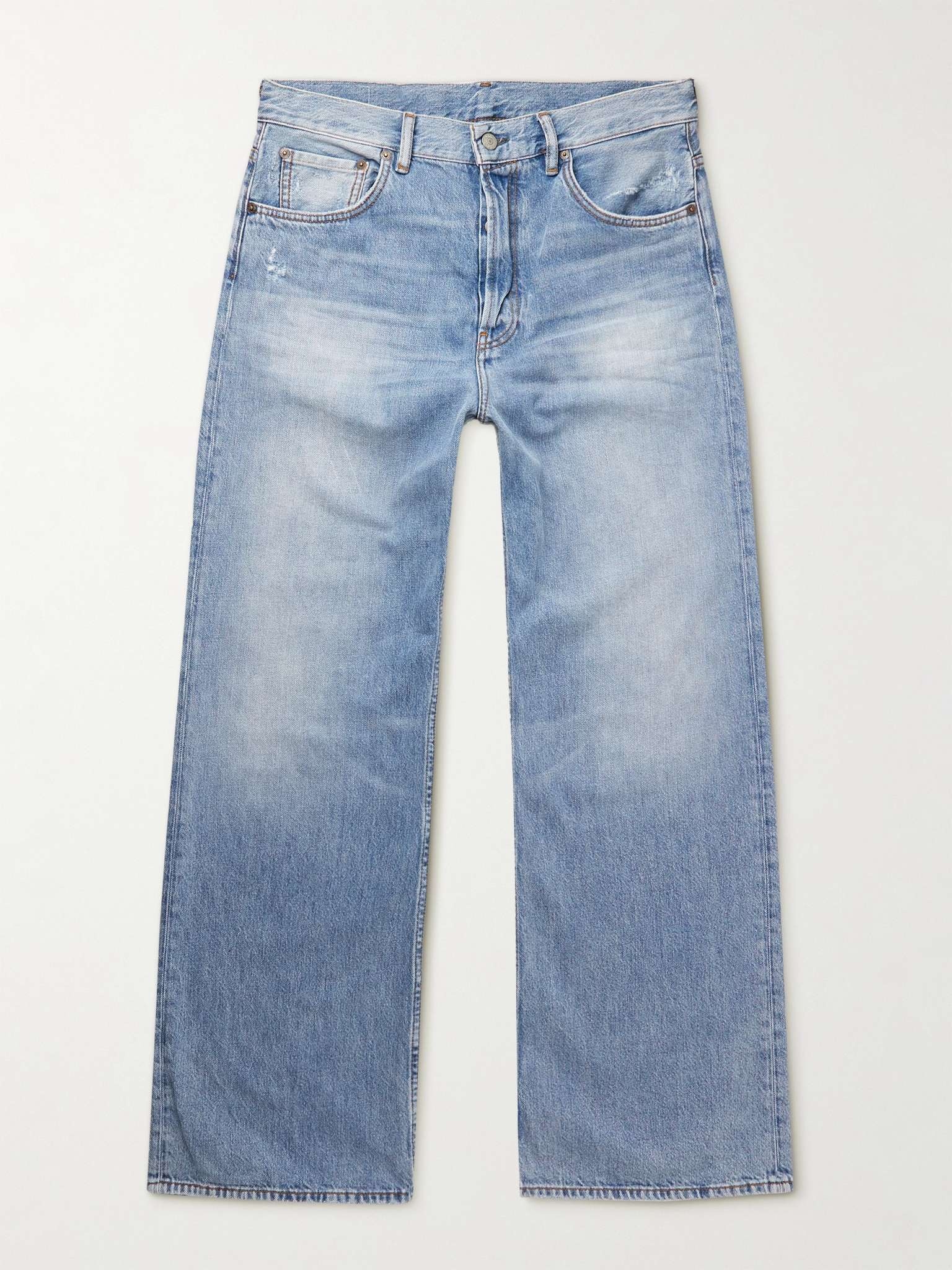 Flared Distressed Jeans - 1