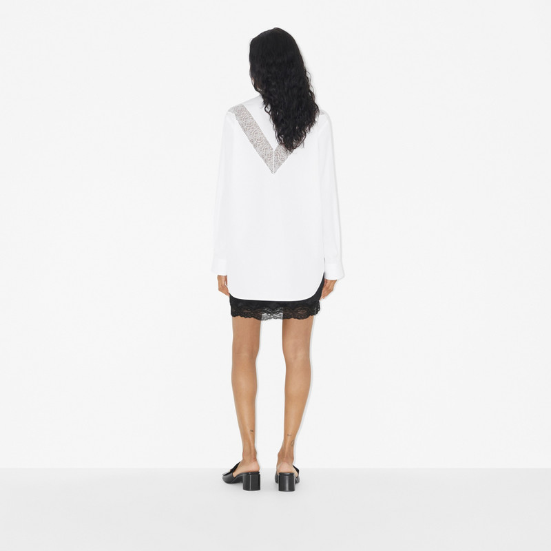 Lace Trim Cotton Shirt 4