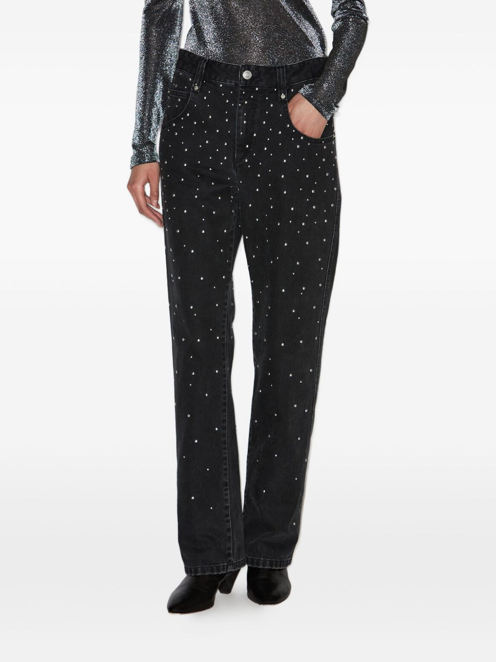 Brinsa gradient-studded jeans - 3
