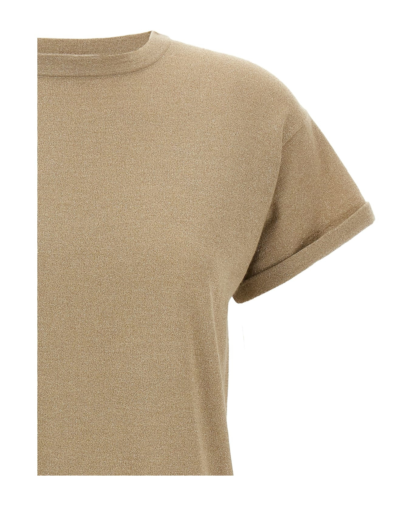 Lamé Cashmere T-shirt - 3