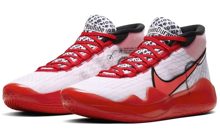 Nike x YouTube KD 12 'Red White' CQ7731-900 - 3