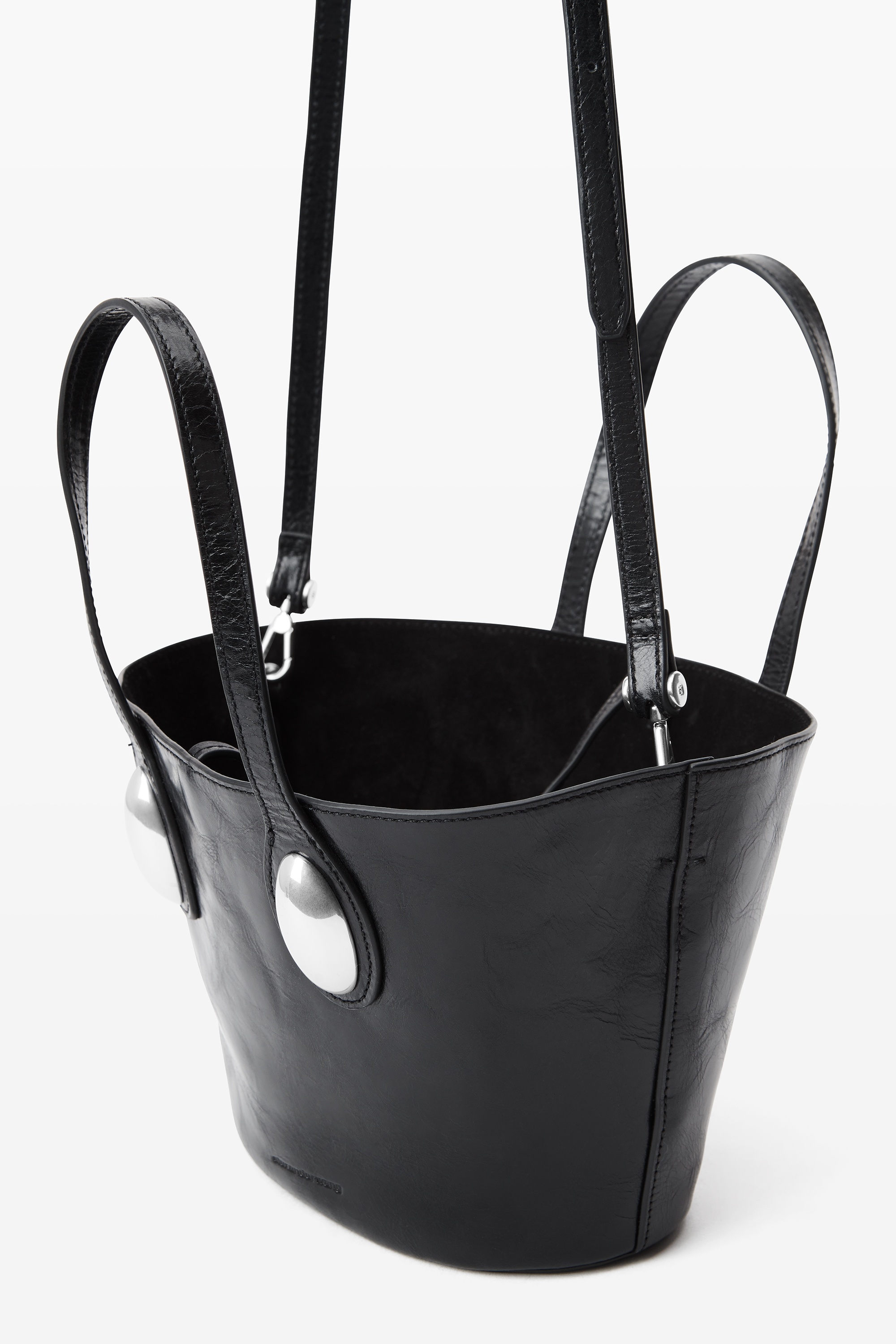 Dome Small Tote in Crackle Patent Leather - 2