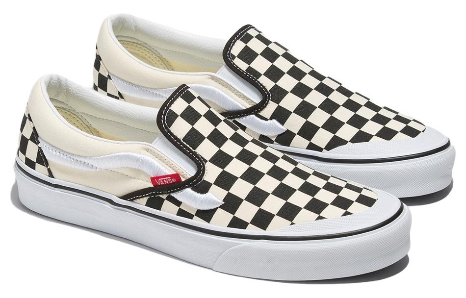 Vans Classic Slip-On 138 Sidestripe 'Black Checkerboard' VN000BW3BKC - 2