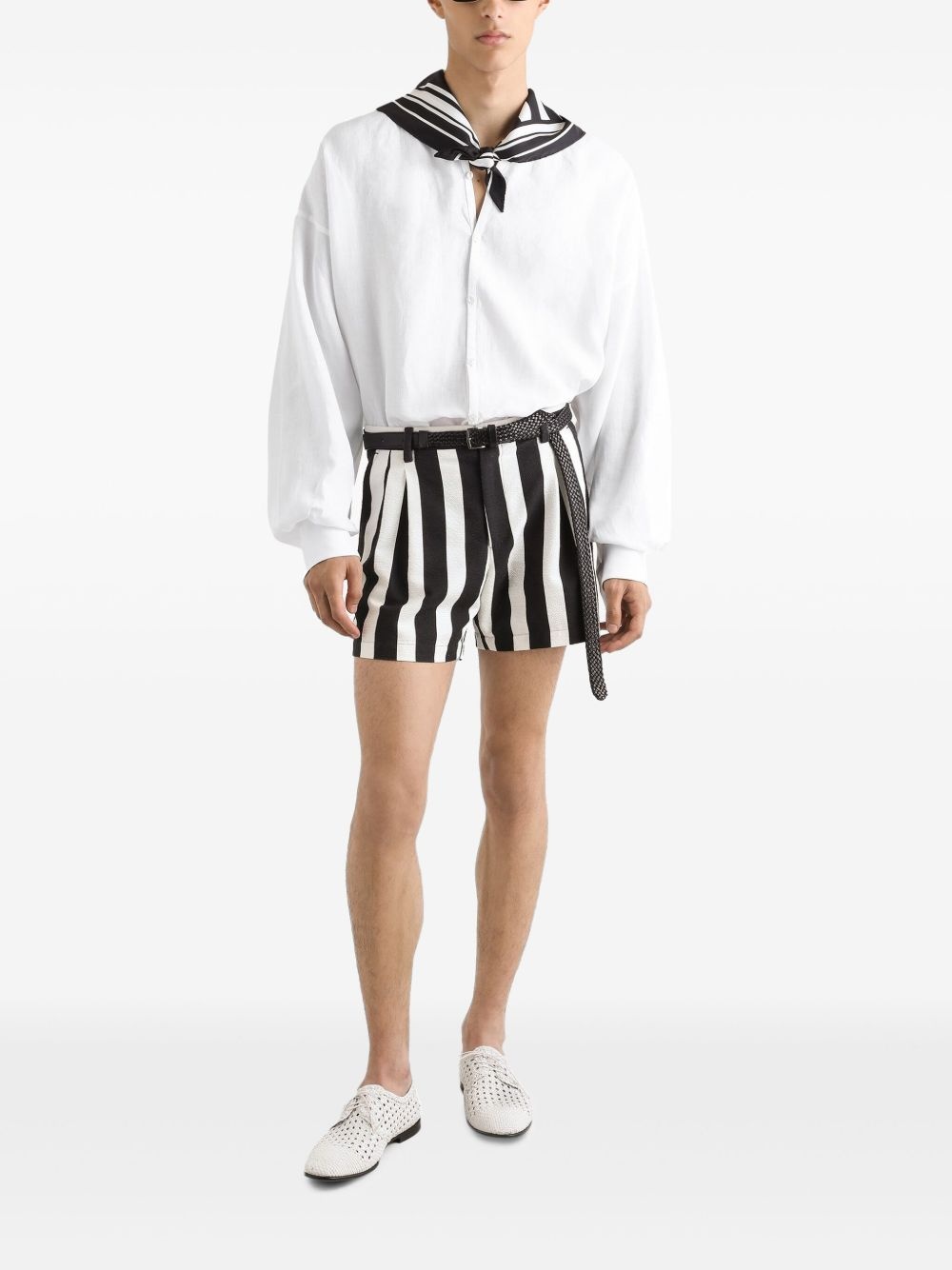 striped shorts - 2