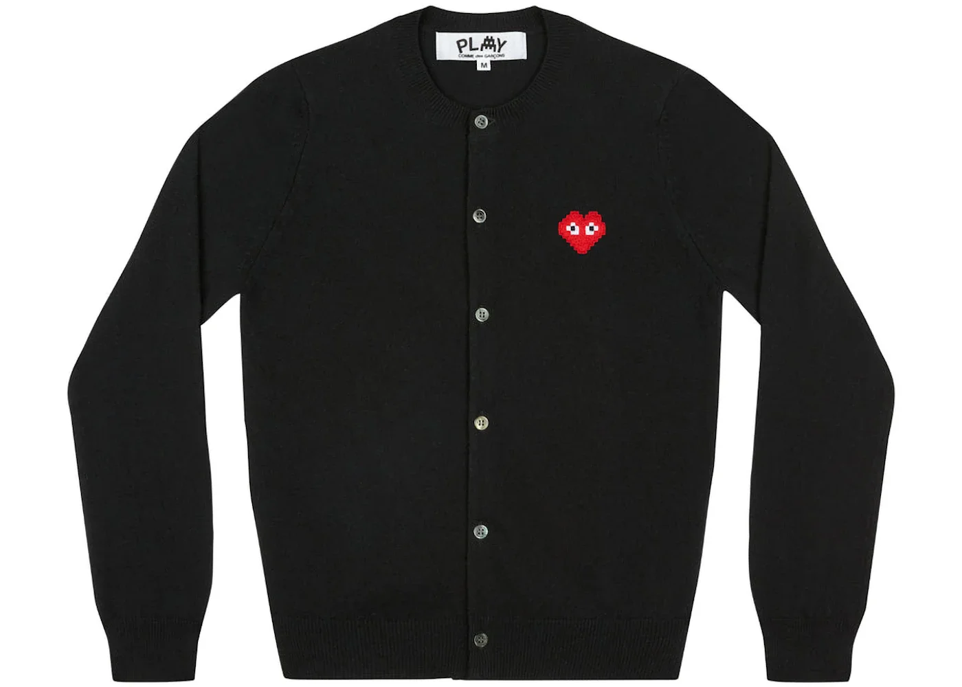 Comme des Garcons Play x Invader Women's Cardigan Black - 1