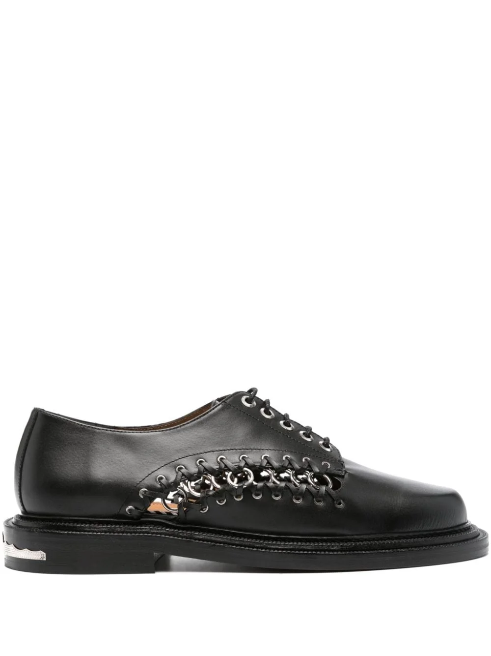 ring-embellished oxford shoes - 1