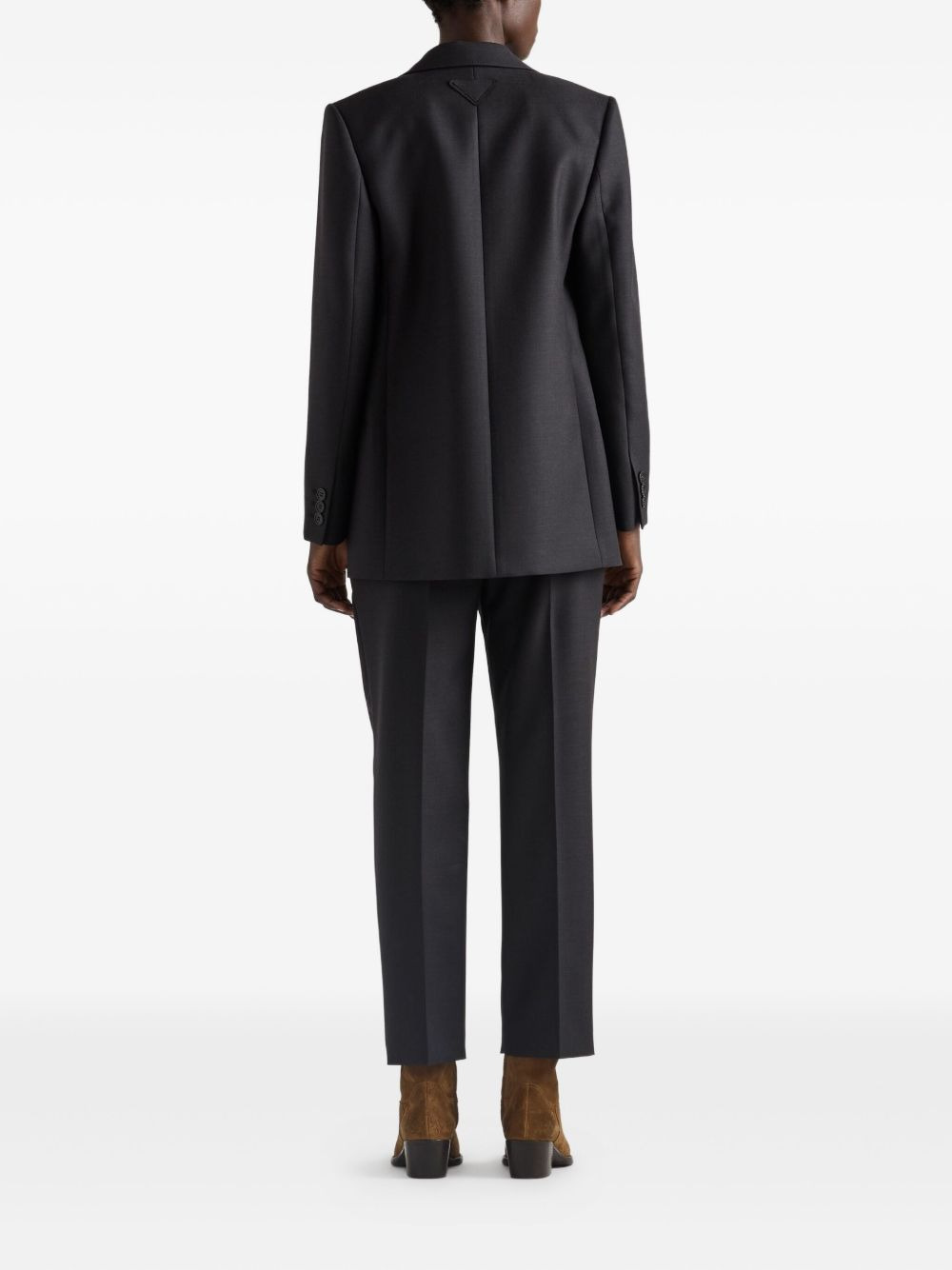 notched-lapel blazer - 3