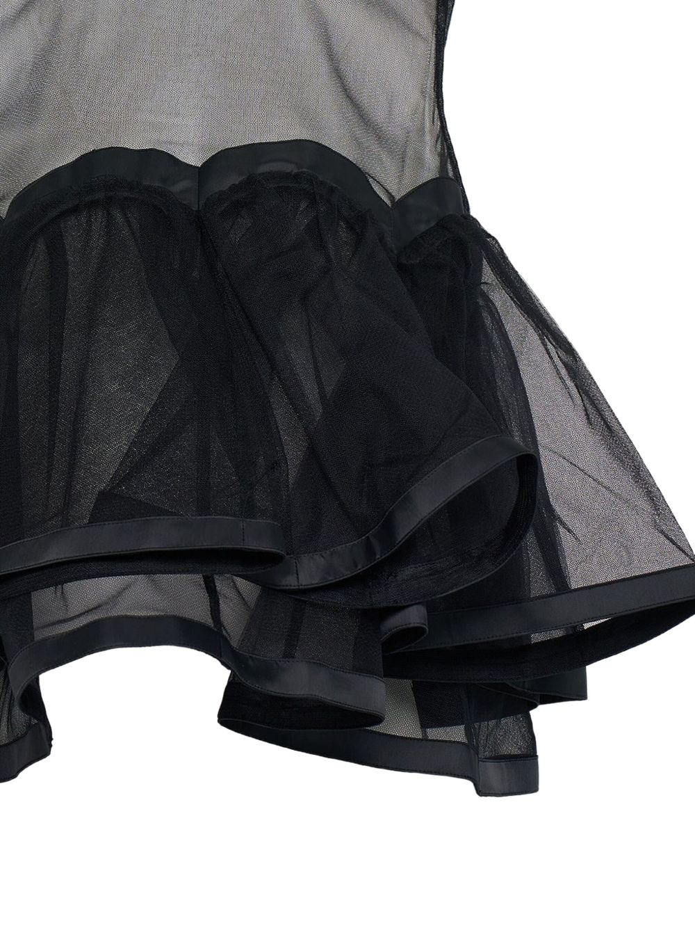 tulle-layered top - 3