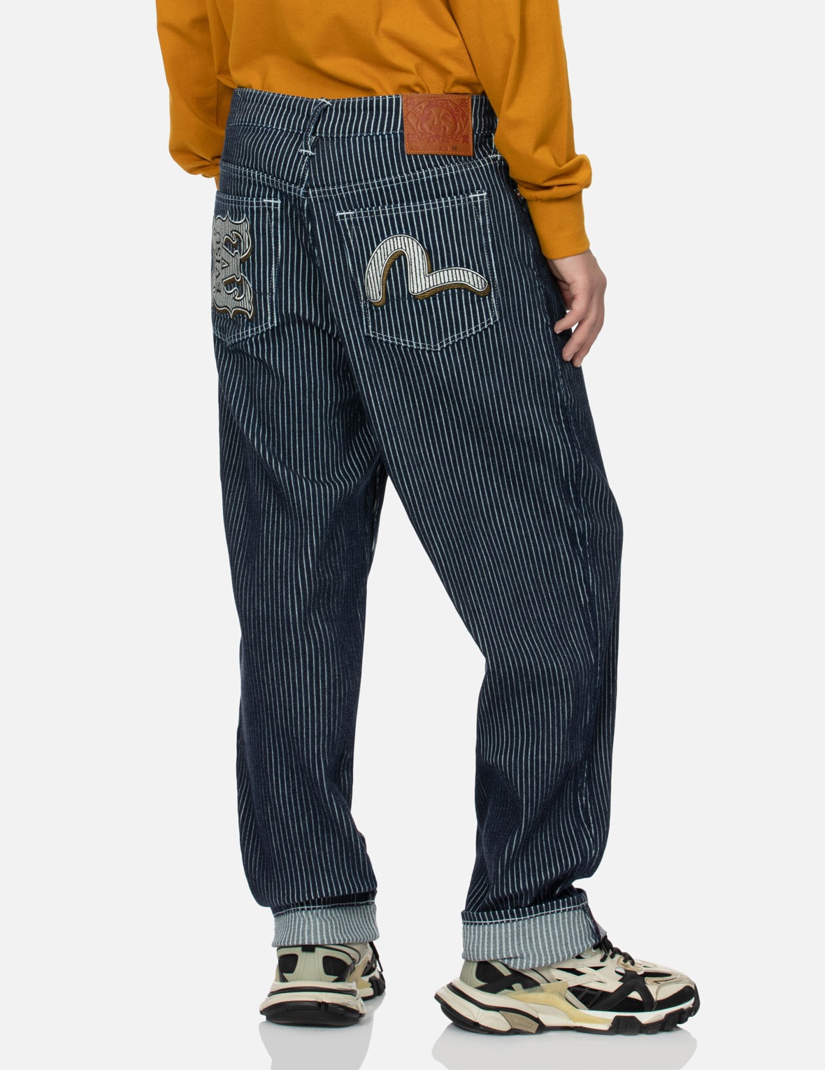SEAGULL AND LOGO EMBROIDERIES RELAX FIT JEANS - 3