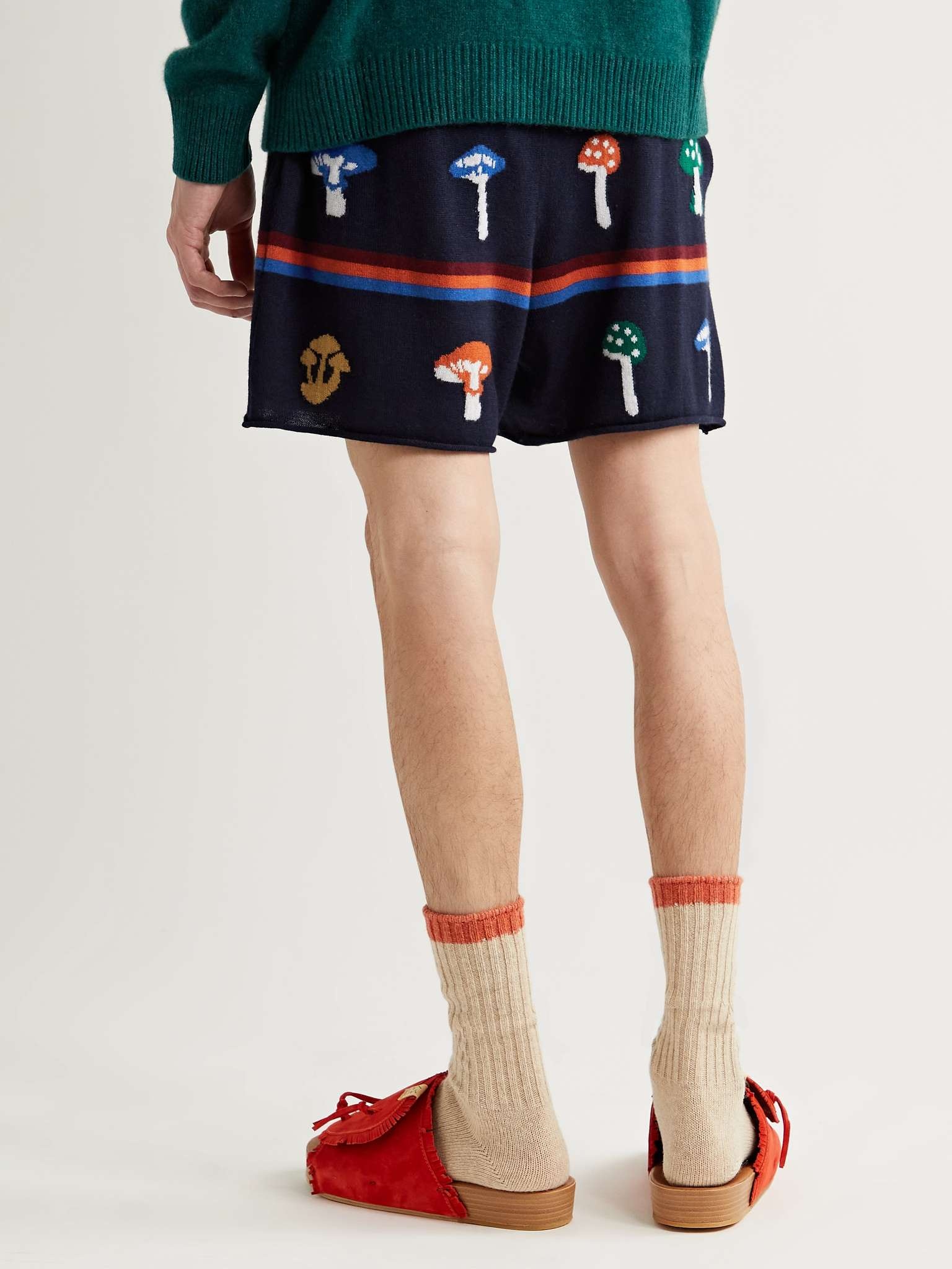 Intarsia Cashmere Shorts - 4