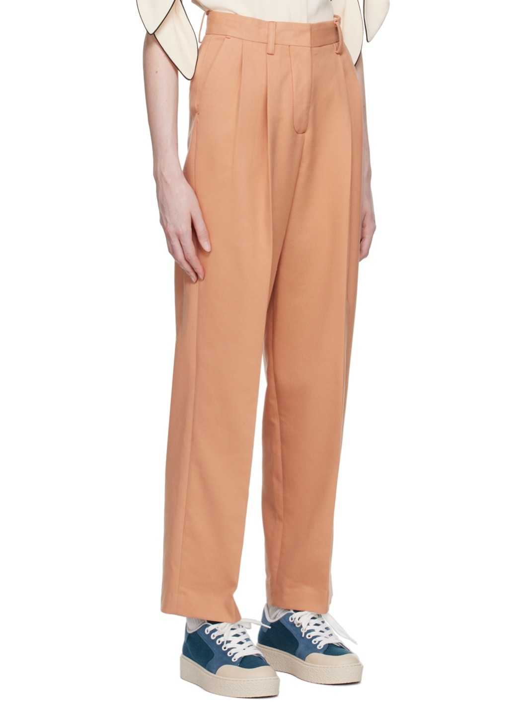 Pink Wide-Leg Trousers - 2