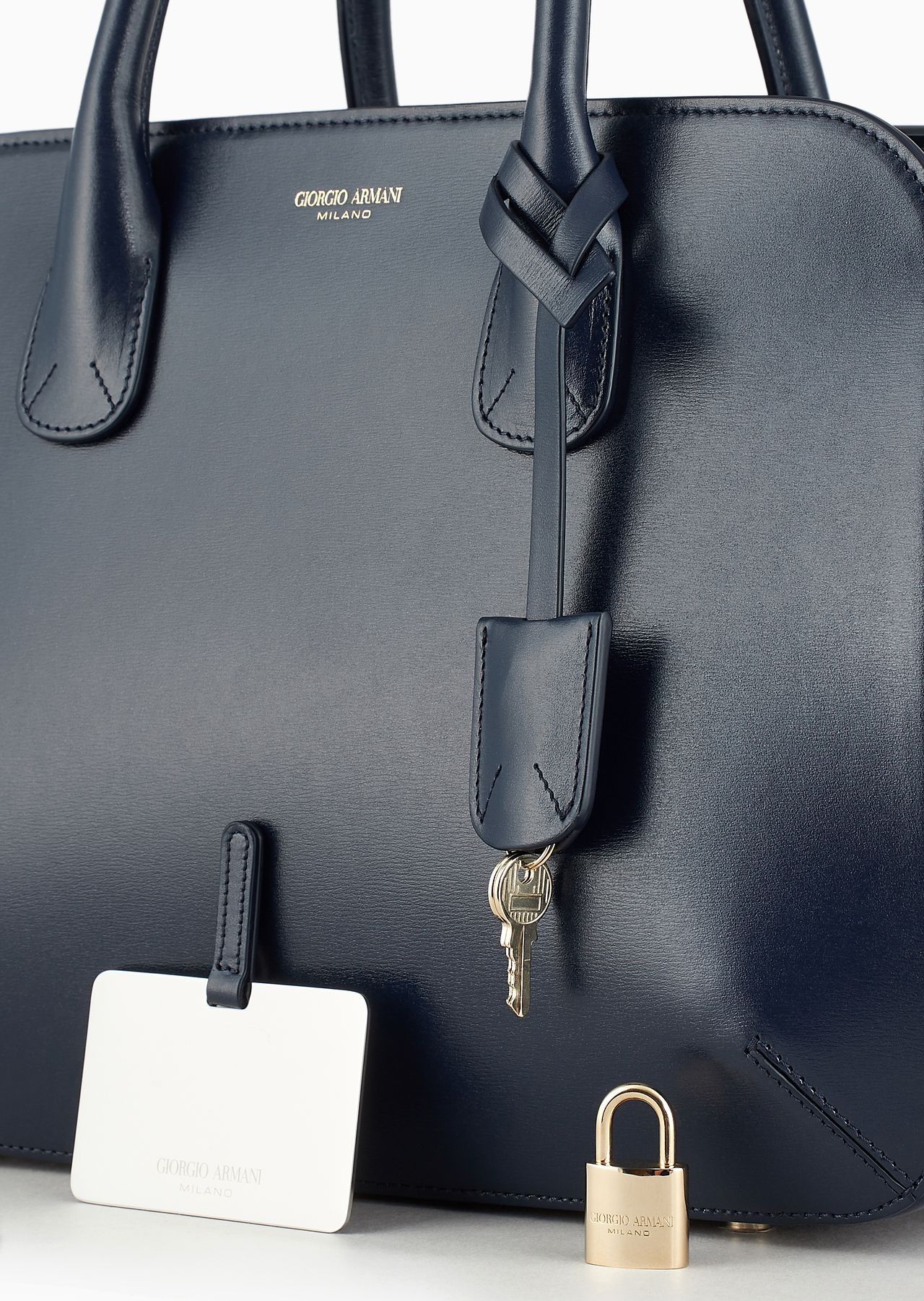 Large La Prima tote bag in palmellato leather - 6