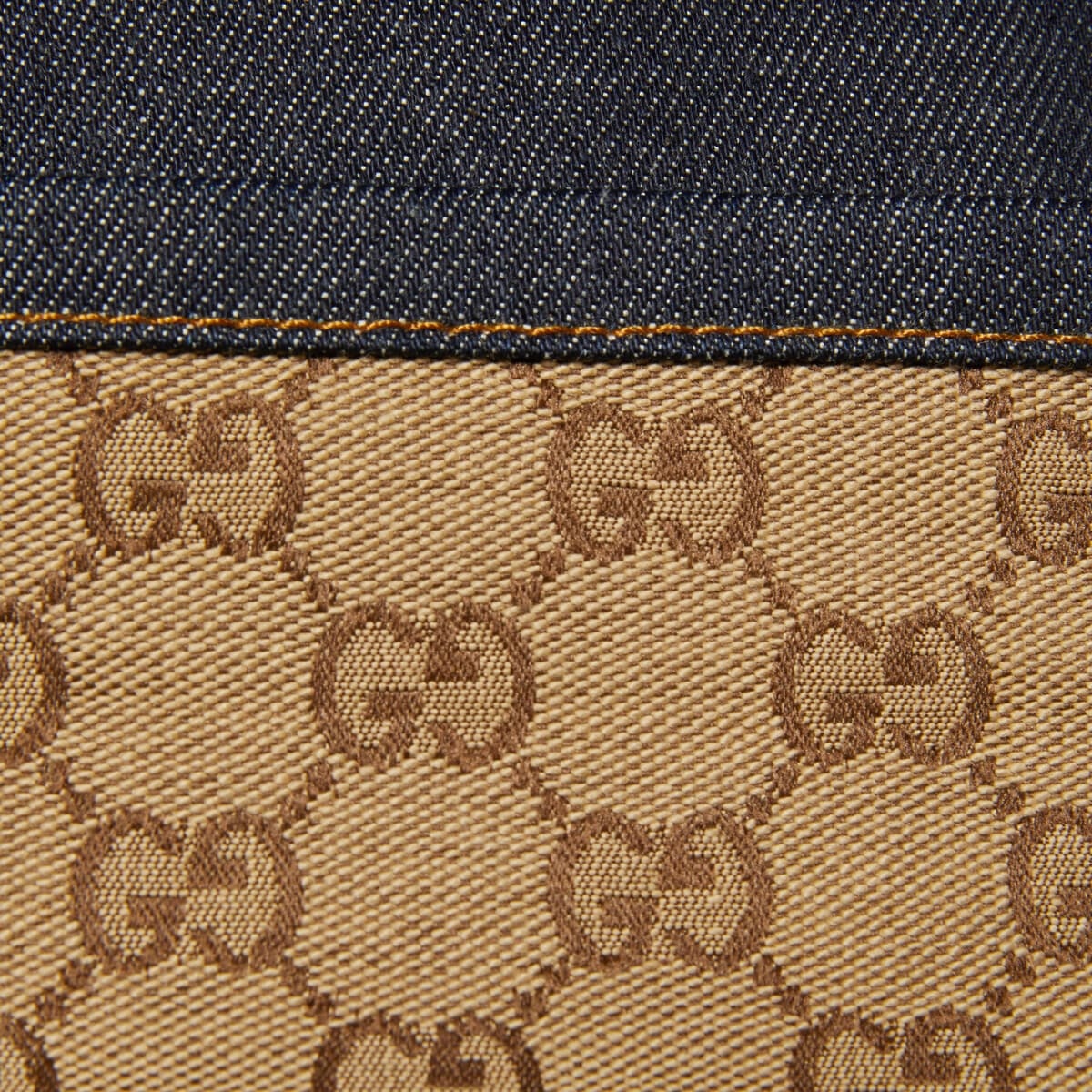 Denim pant with Gucci label - 8