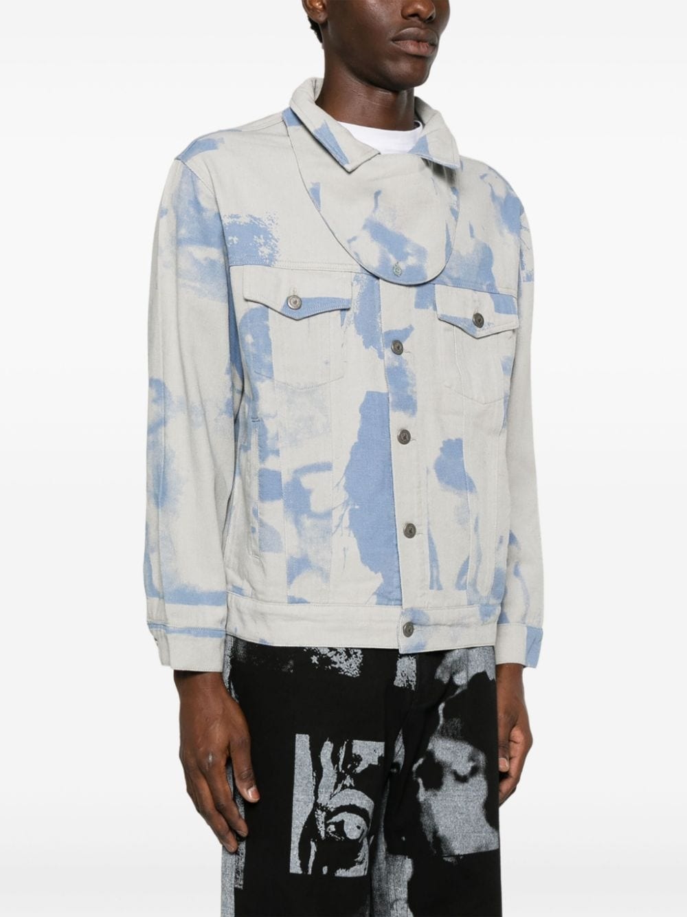 Faces Collage denim jacket - 3
