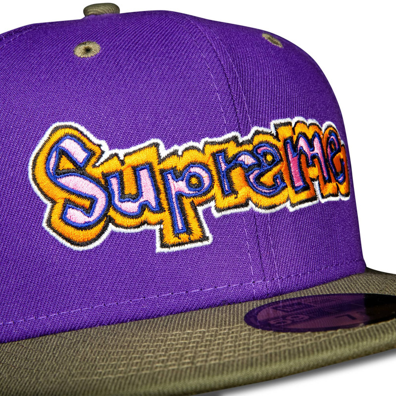 Supreme x New Era Gonz Logo Hat 'Purple' 3