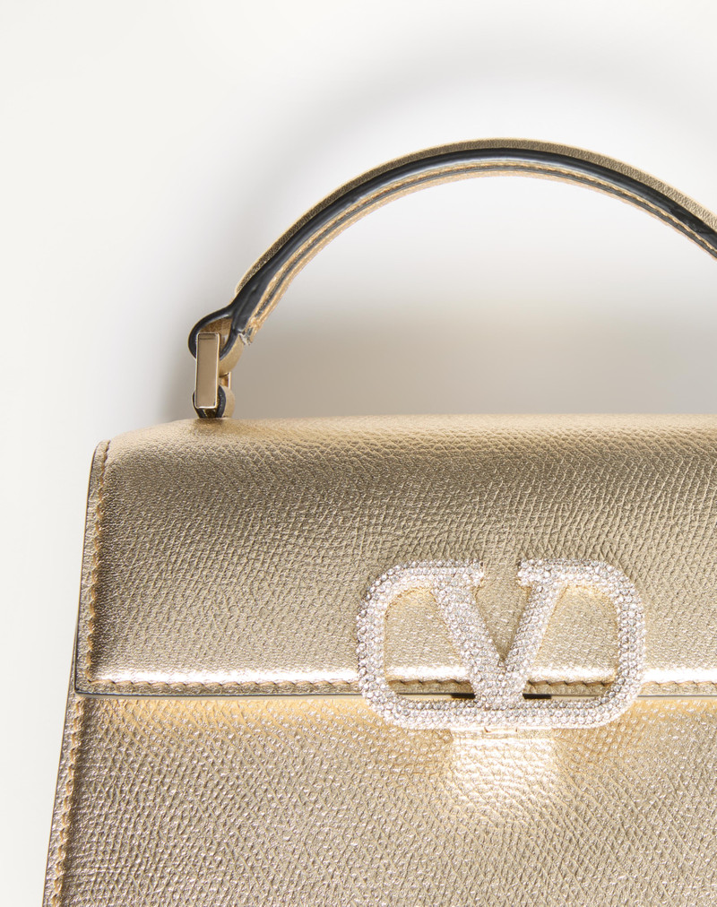 Valentino MINI VSLING HANDBAG IN METALLIC GRAINY CALFSKIN outlook