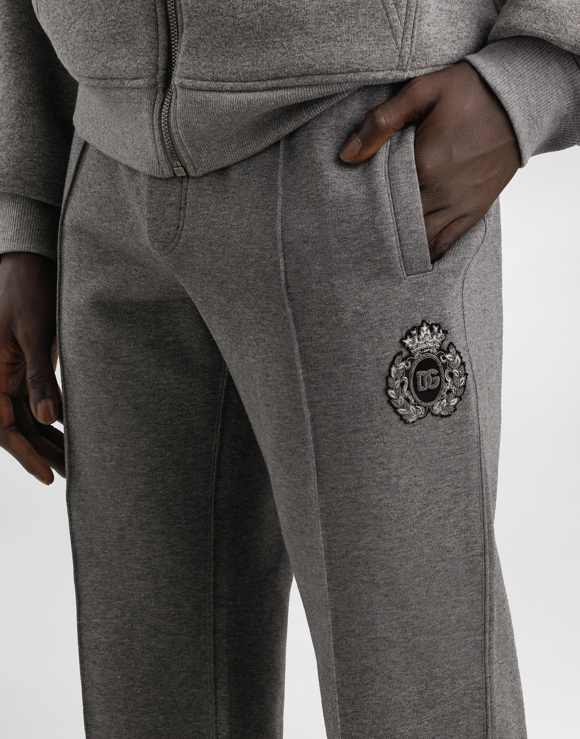 Jersey joggers with patch - 4