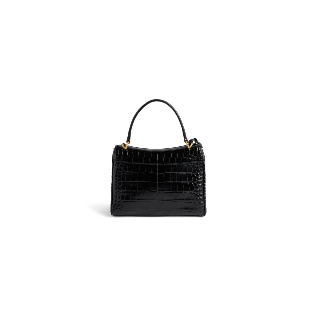 Women's Rodeo Mini Handbag Crocodile Embossed  in Black - 4