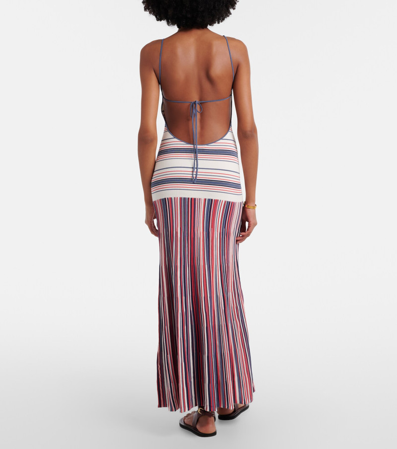 Citara striped cotton-blend maxi dress 3