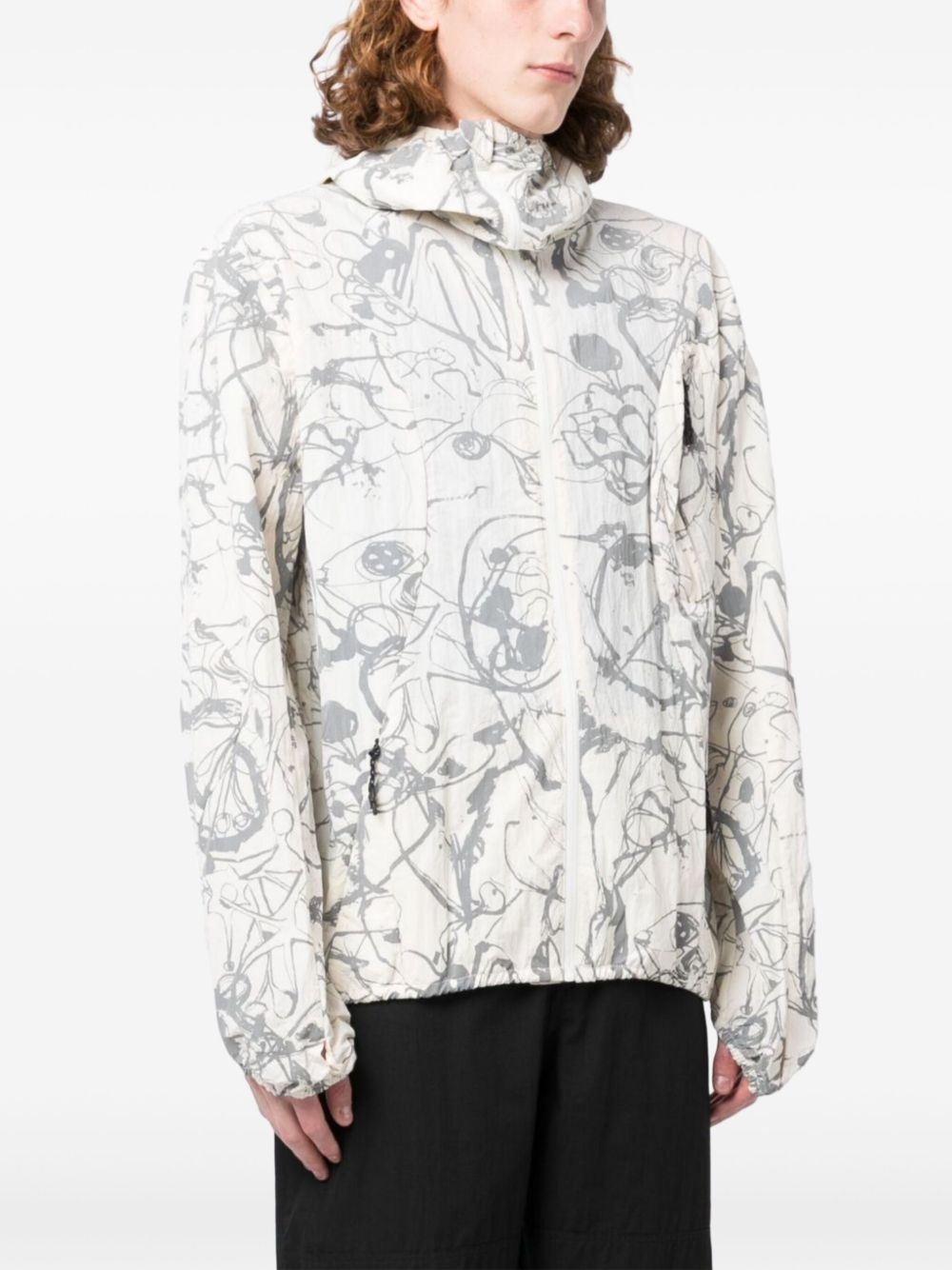 graphic-print jacket - 3