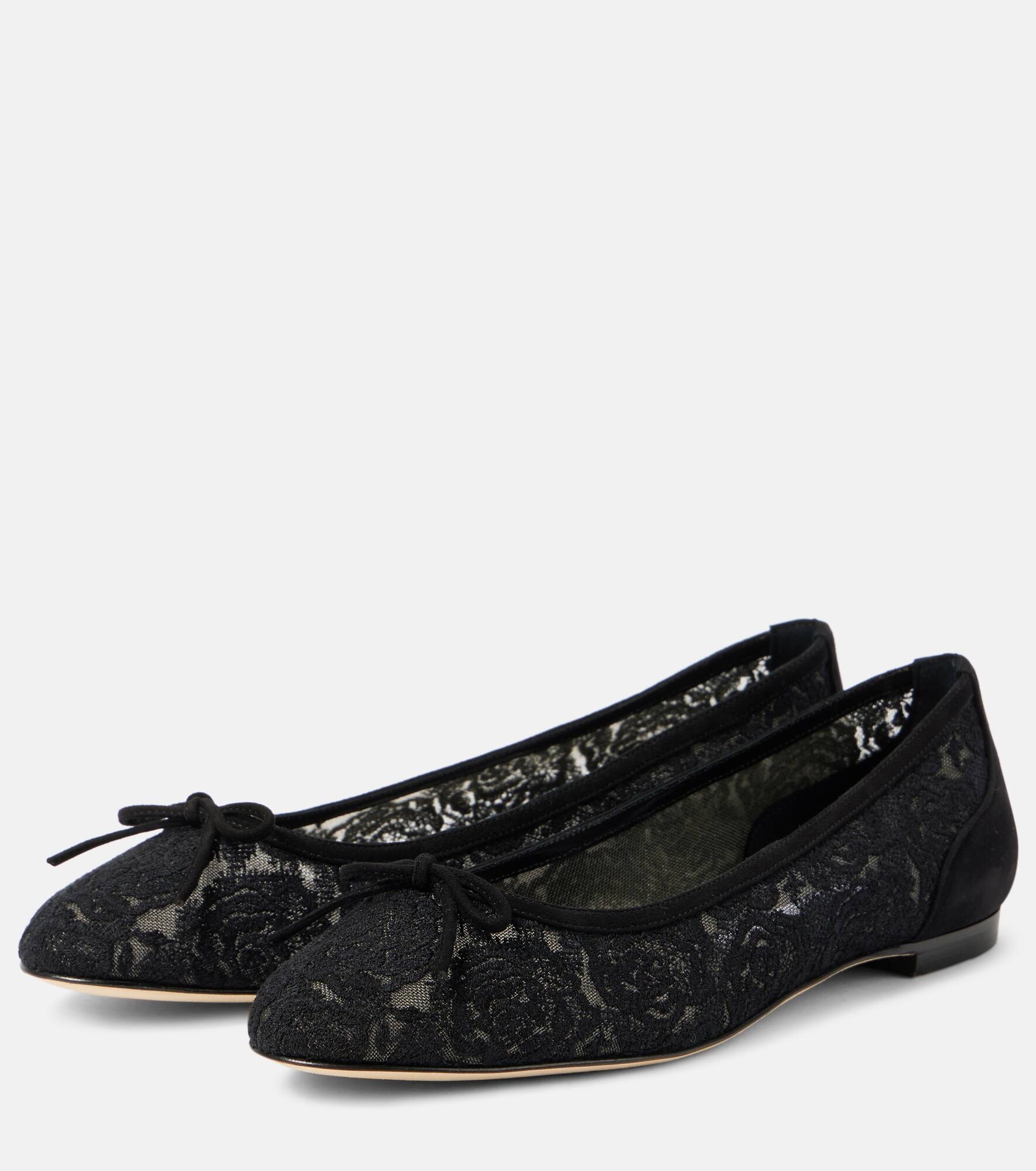 Verizzo floral lace ballet flats - 5