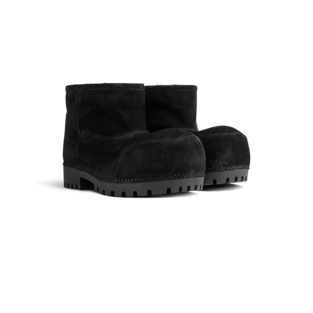 Men's Alaska Fur Bootie in Black - 2